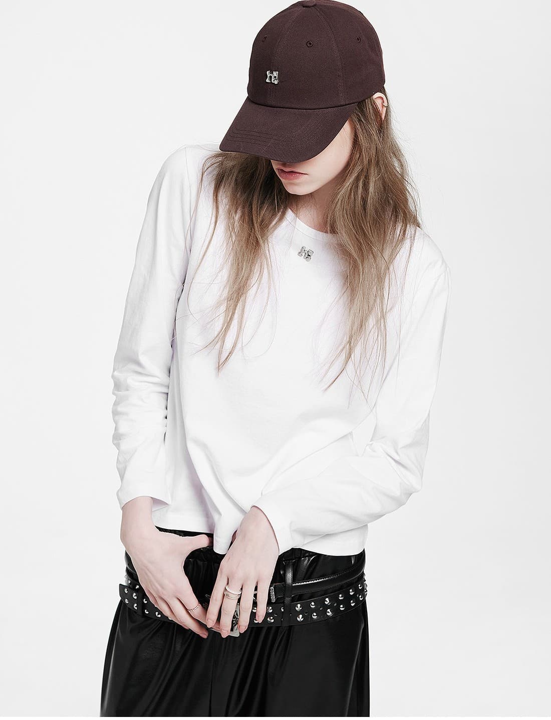 Point Symbol White Long Sleeve — vue 4
