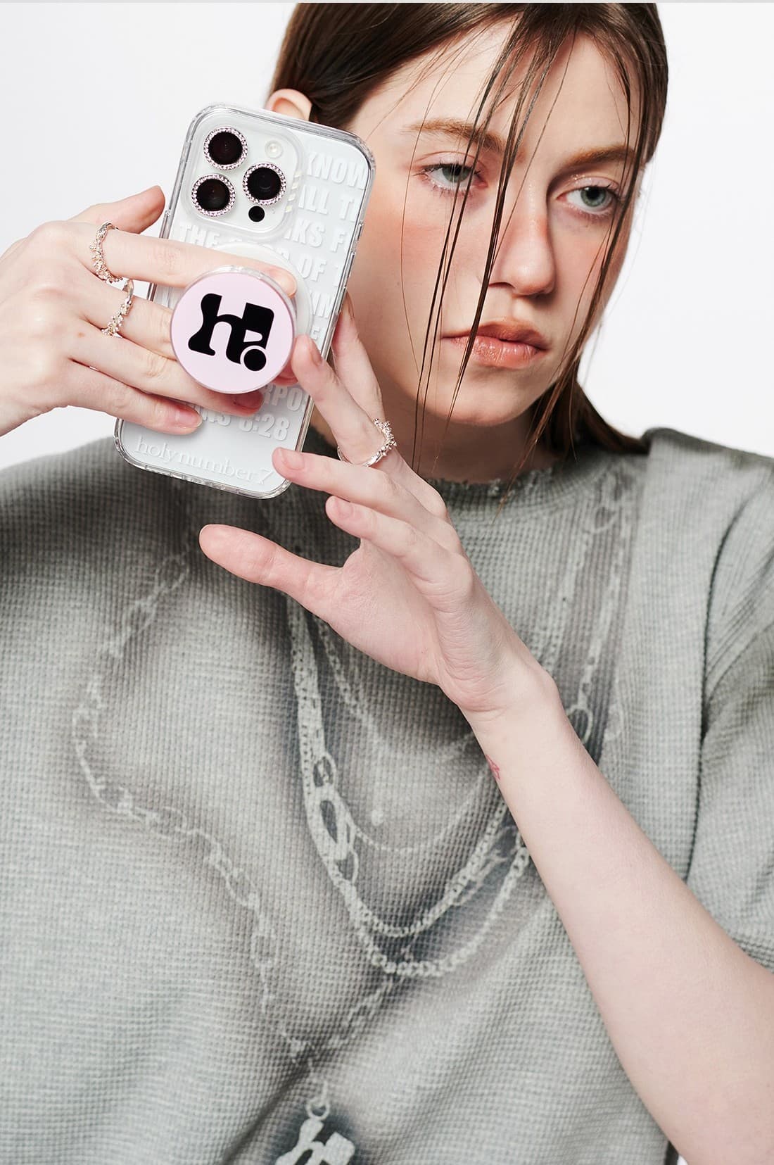 Necklace Graphic Oversized T-Shirt — vue 10