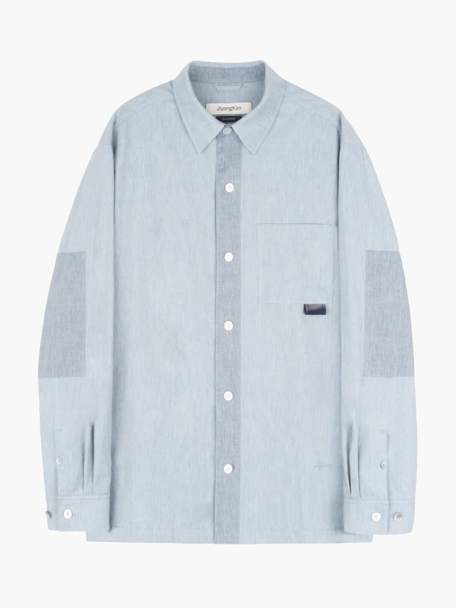 Sun-Bleached Tab Shirt - Blue — vue 2