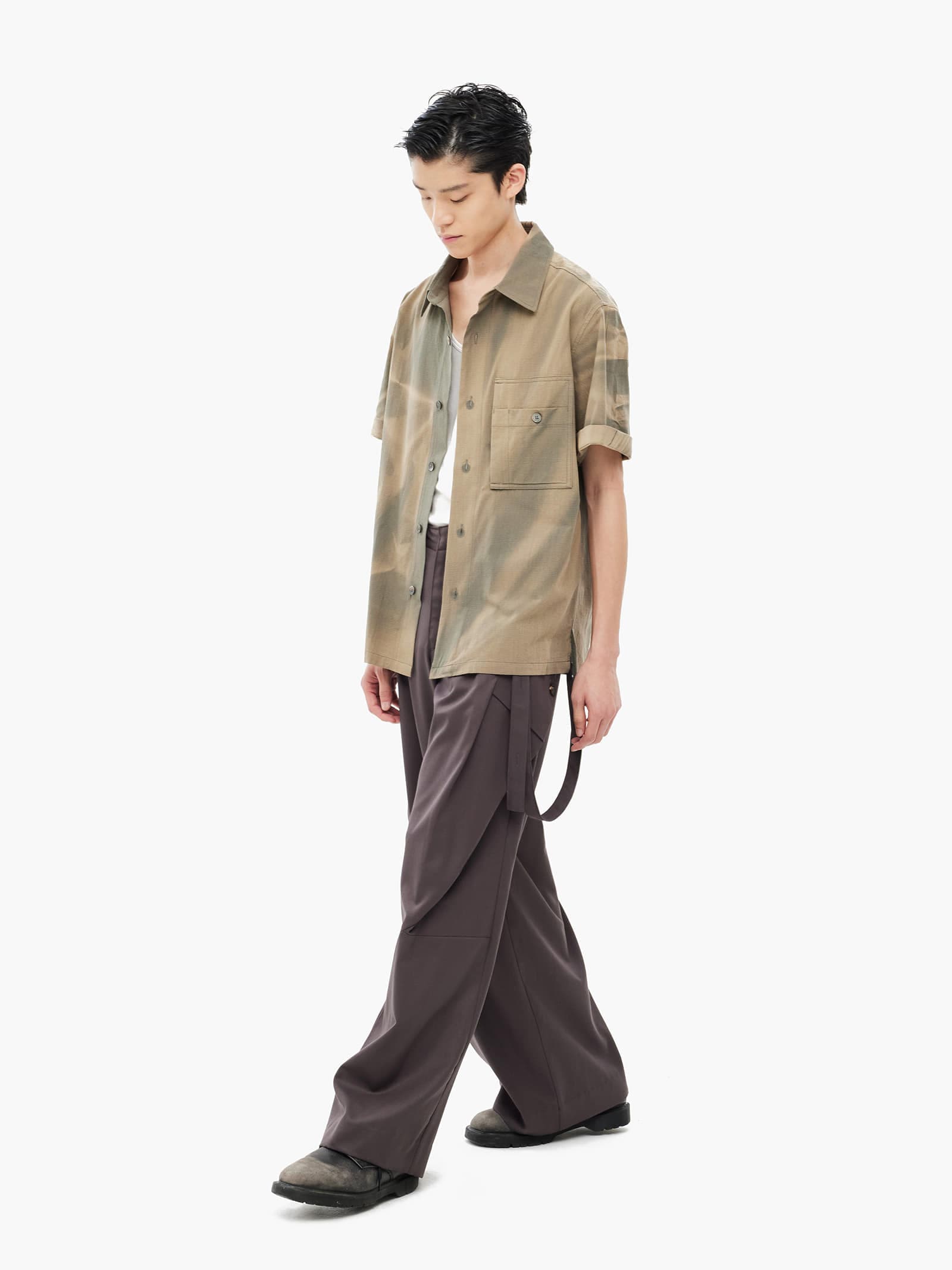 Sun-Bleached Work Shirt - Khaki — vue 2