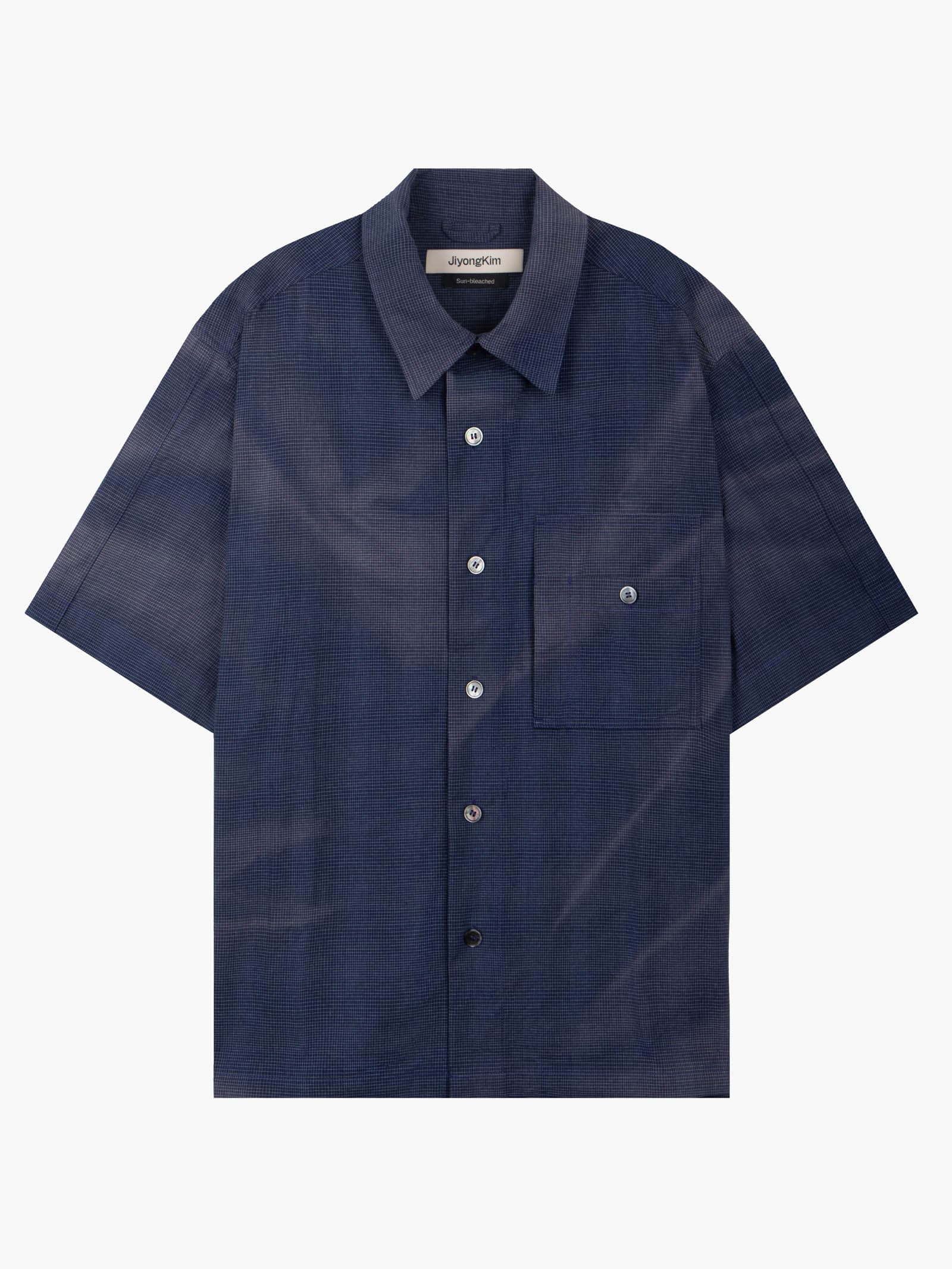 Sun-Bleached Work Shirt - Navy — vue 8
