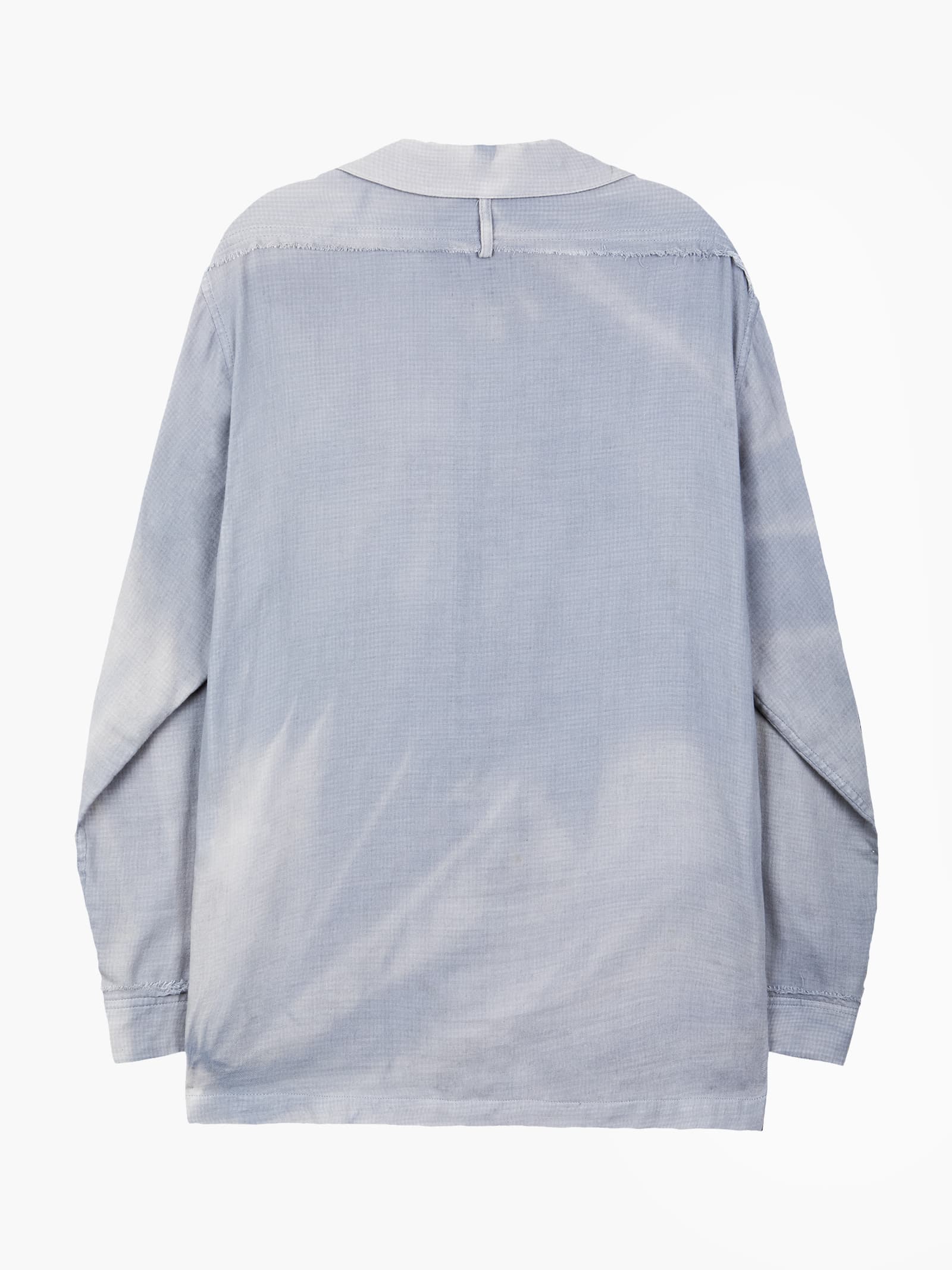 Sun-Bleached Strap Detailed Shirt - Grey — vue 12