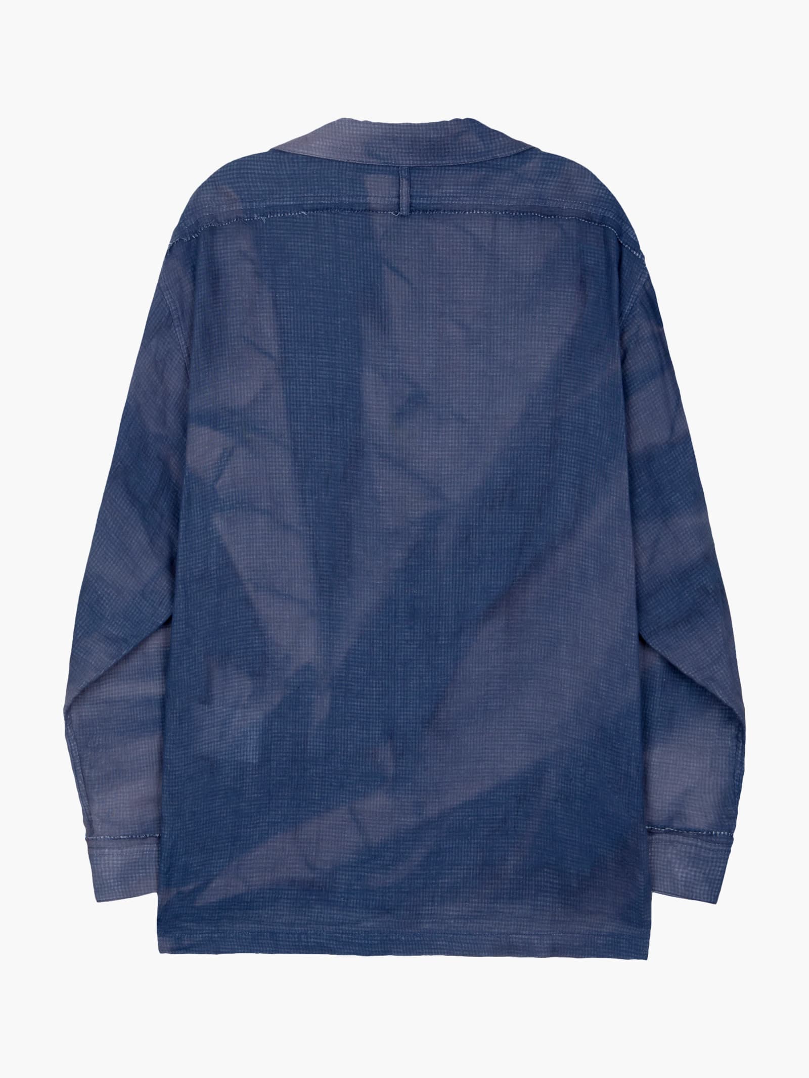 Sun-Bleached Strap Detailed Shirt - Navy — vue 13