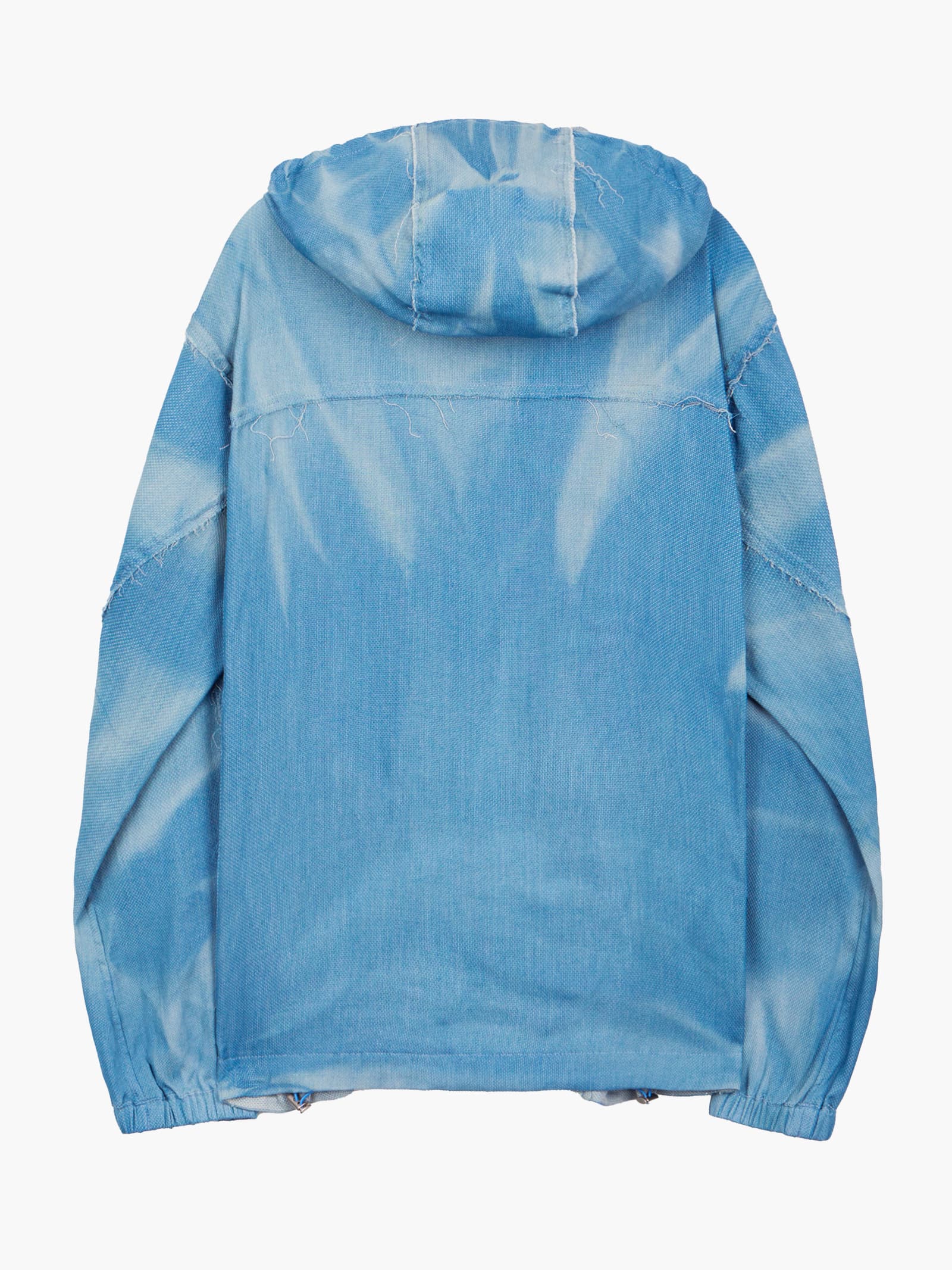 Sun-Bleached Reversible Hood Jacket - Light Blue — vue 13
