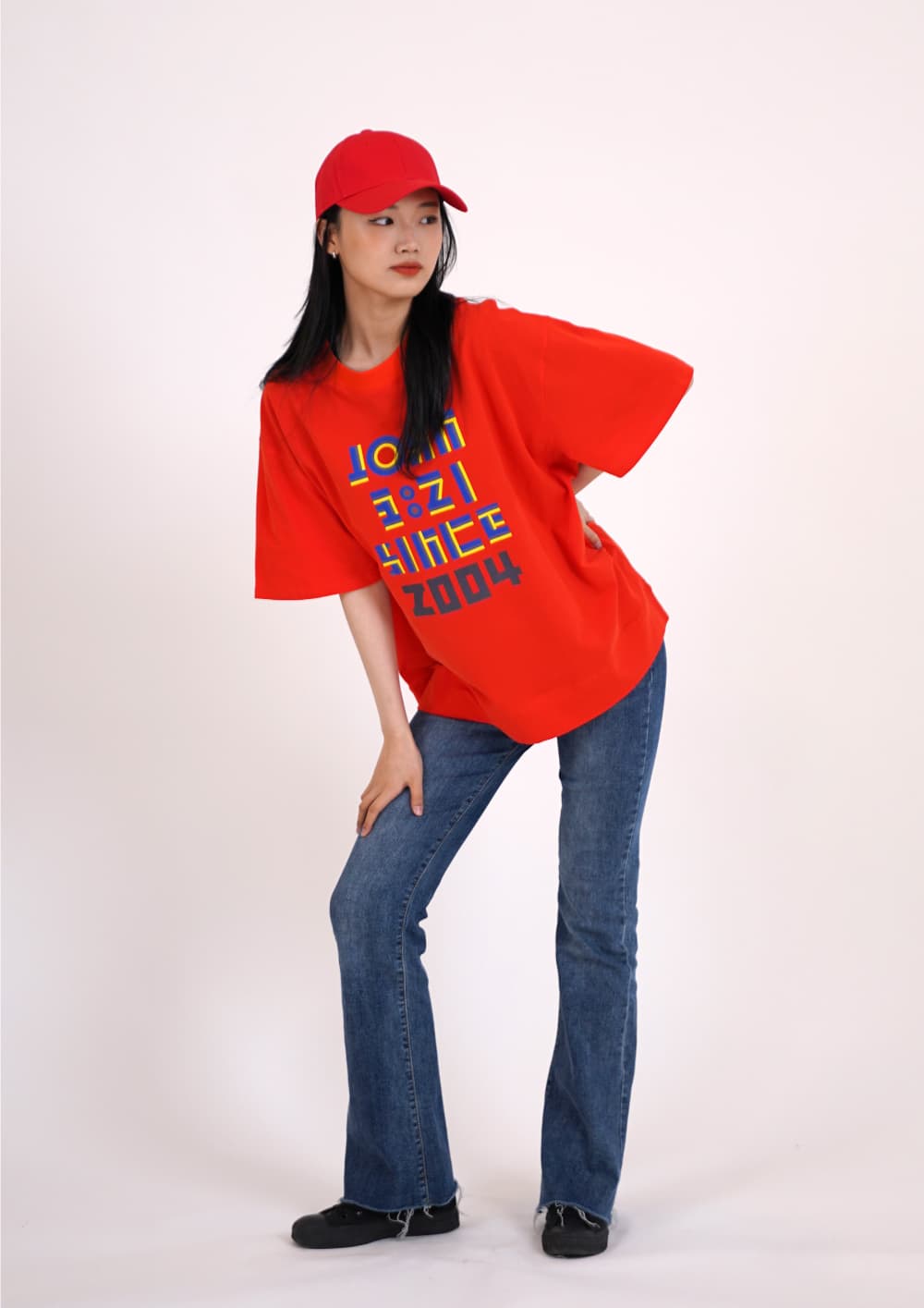 Three-Color Print Short-Sleeve T-Shirt — vue 6