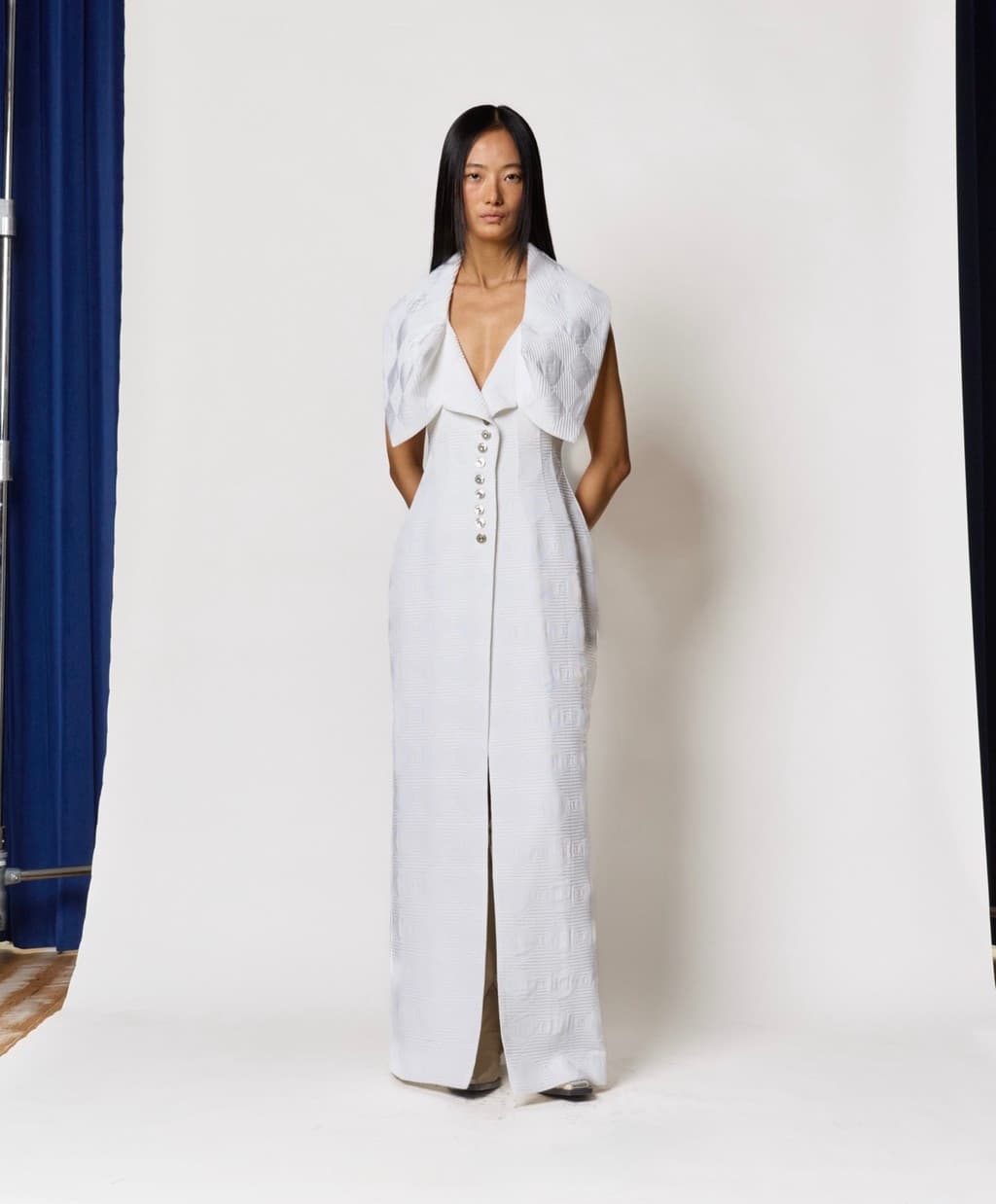 Archive Deadstock Collection (90s) - Kiwa Button-Up Dress — vue 2