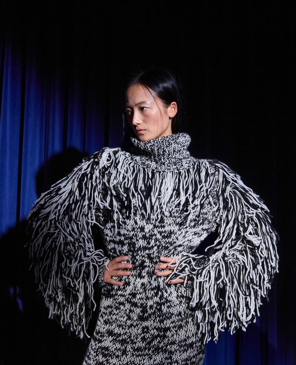 Handcraft Collection - Fringe Cape Dress — vue 2