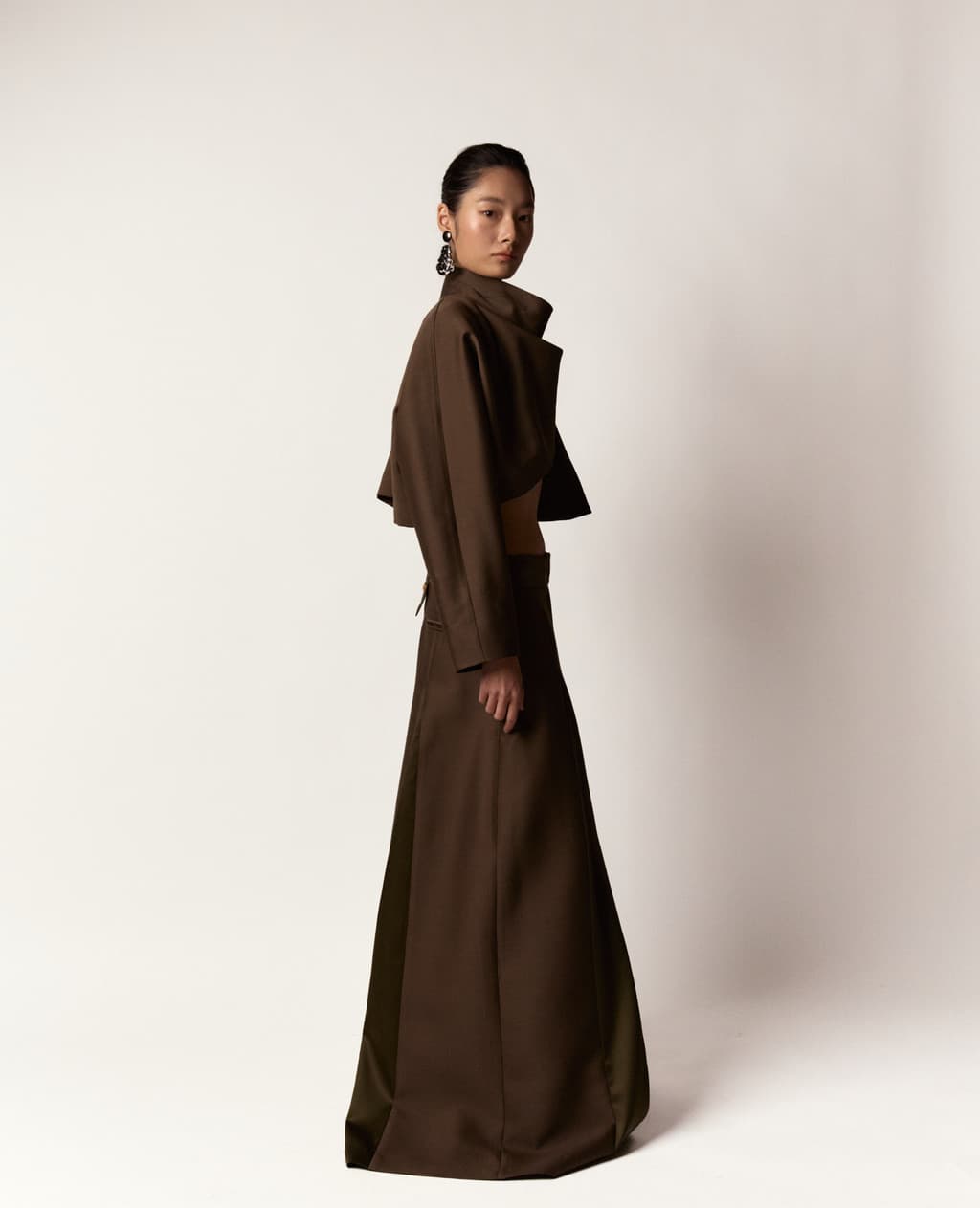 Jeogori Jacket - Khaki Brown — vue 3