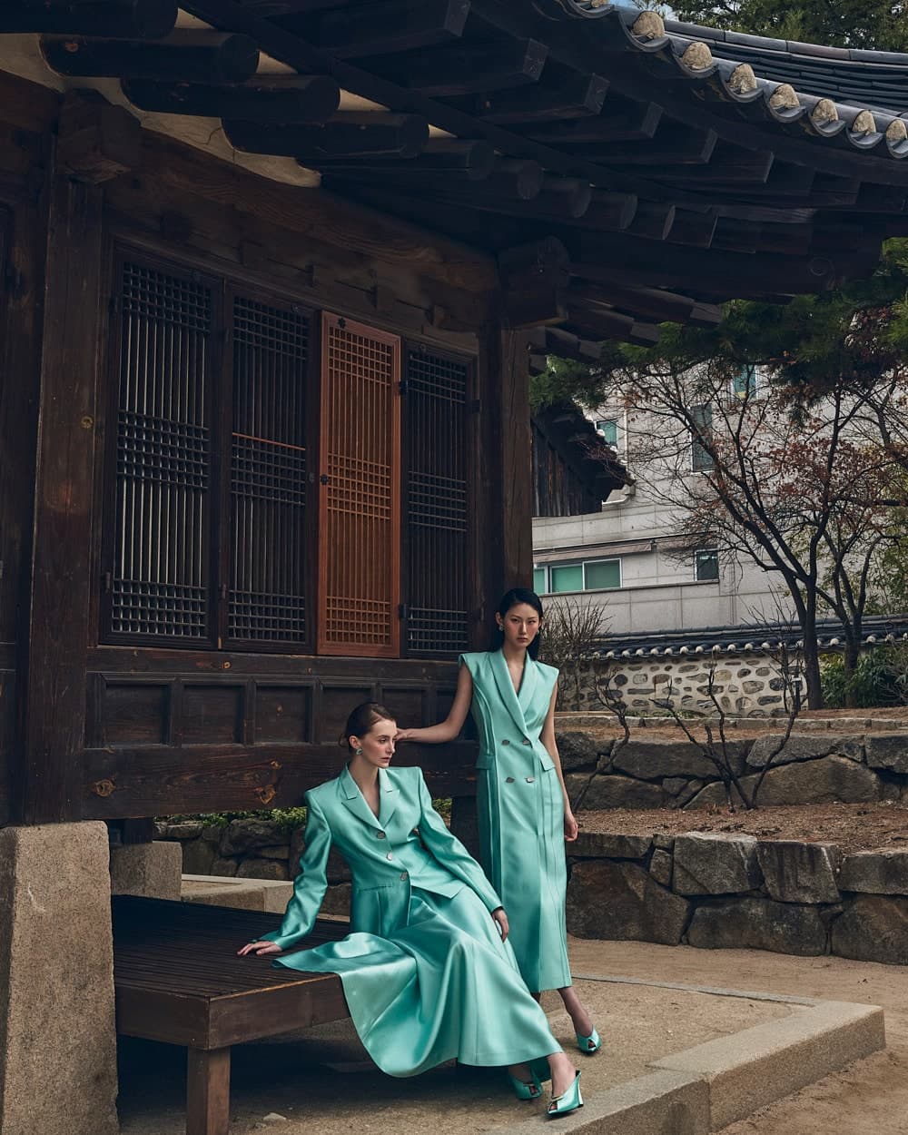 Wool-Silk Dress (Mint) — vue 3