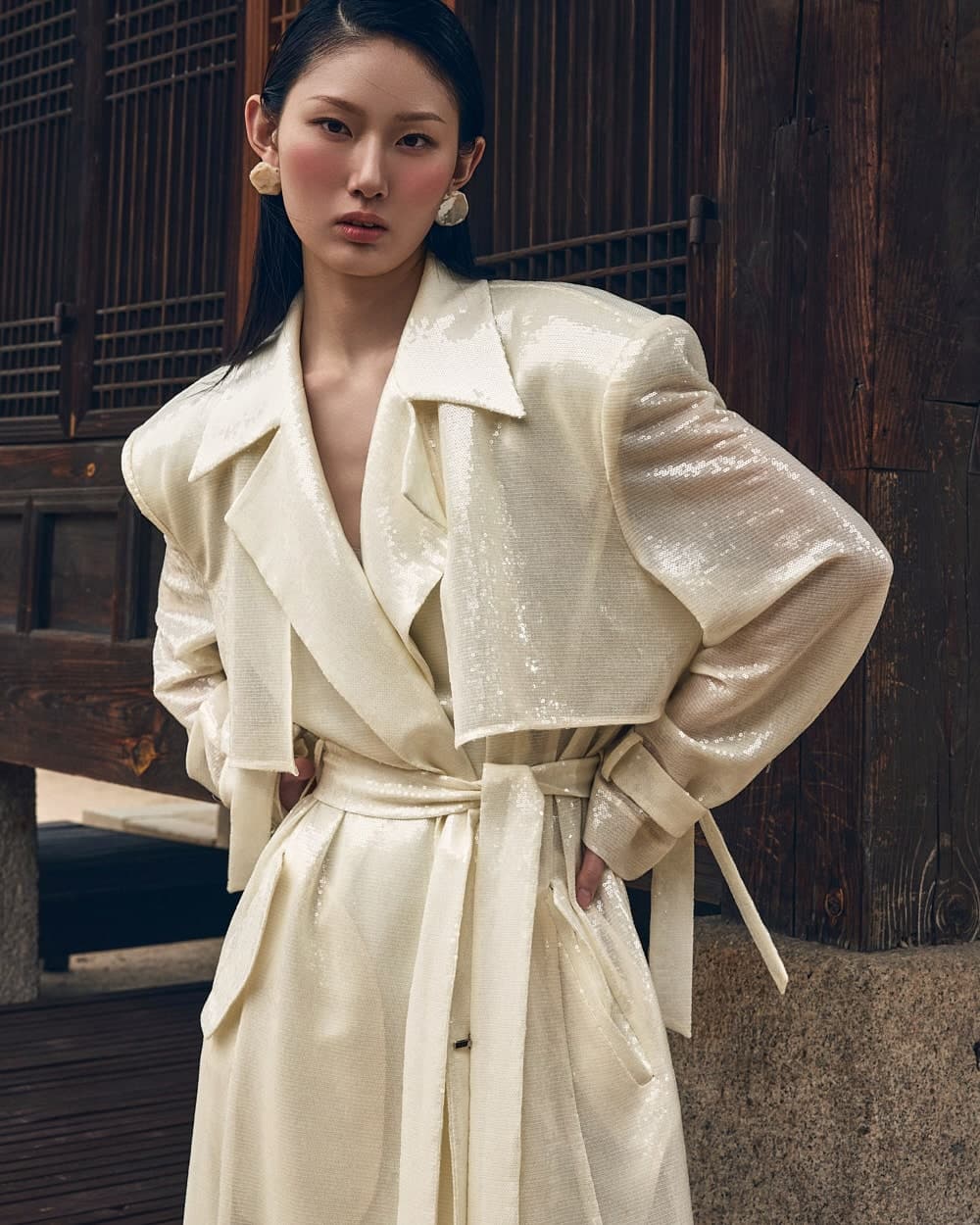 Polyester Belted Coat — vue 2