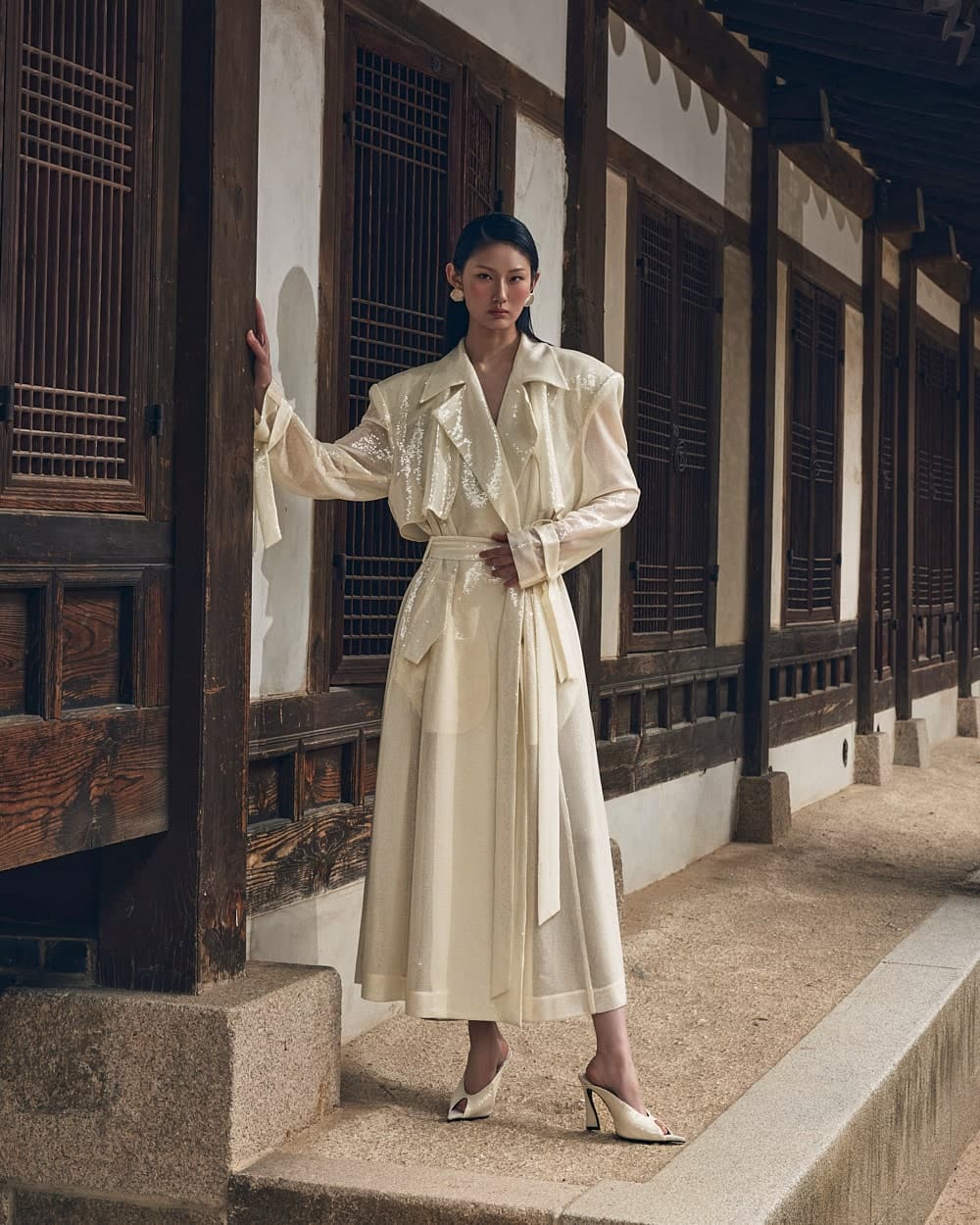Polyester Belted Coat — vue 3