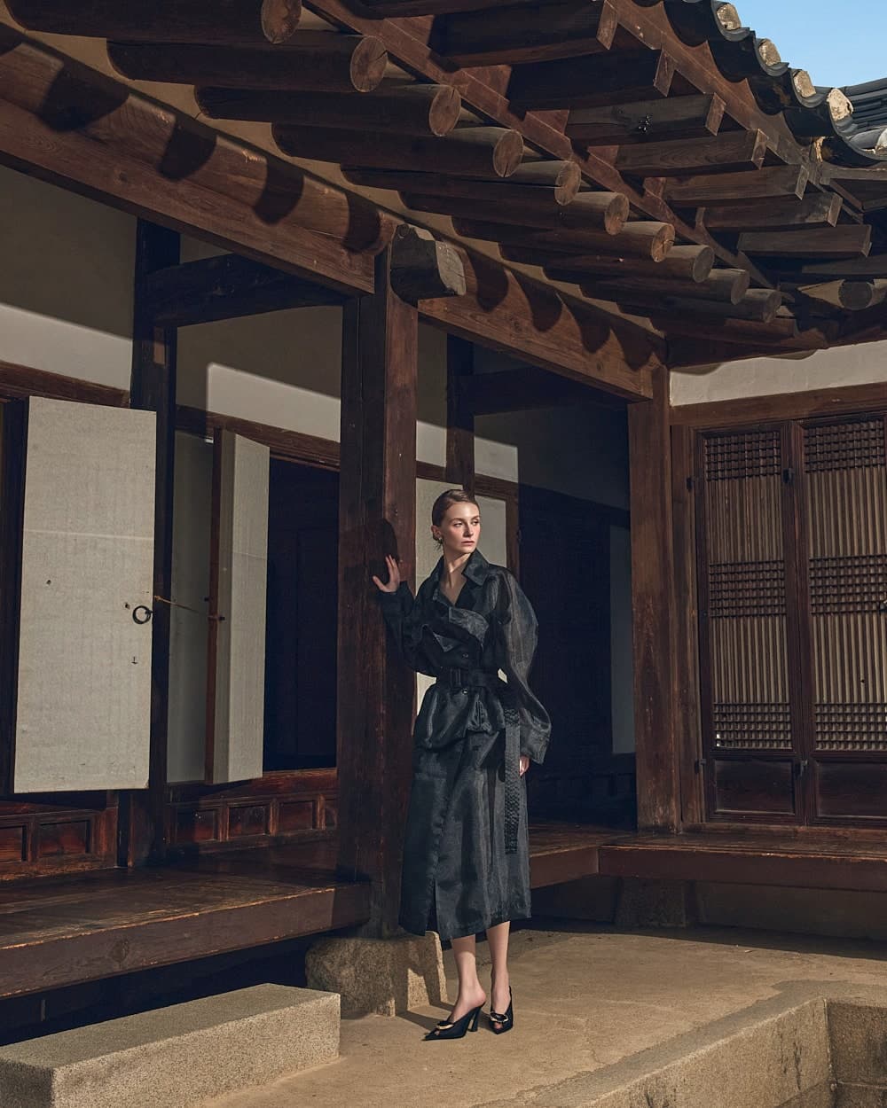 Polyester Belted Coat — vue 7
