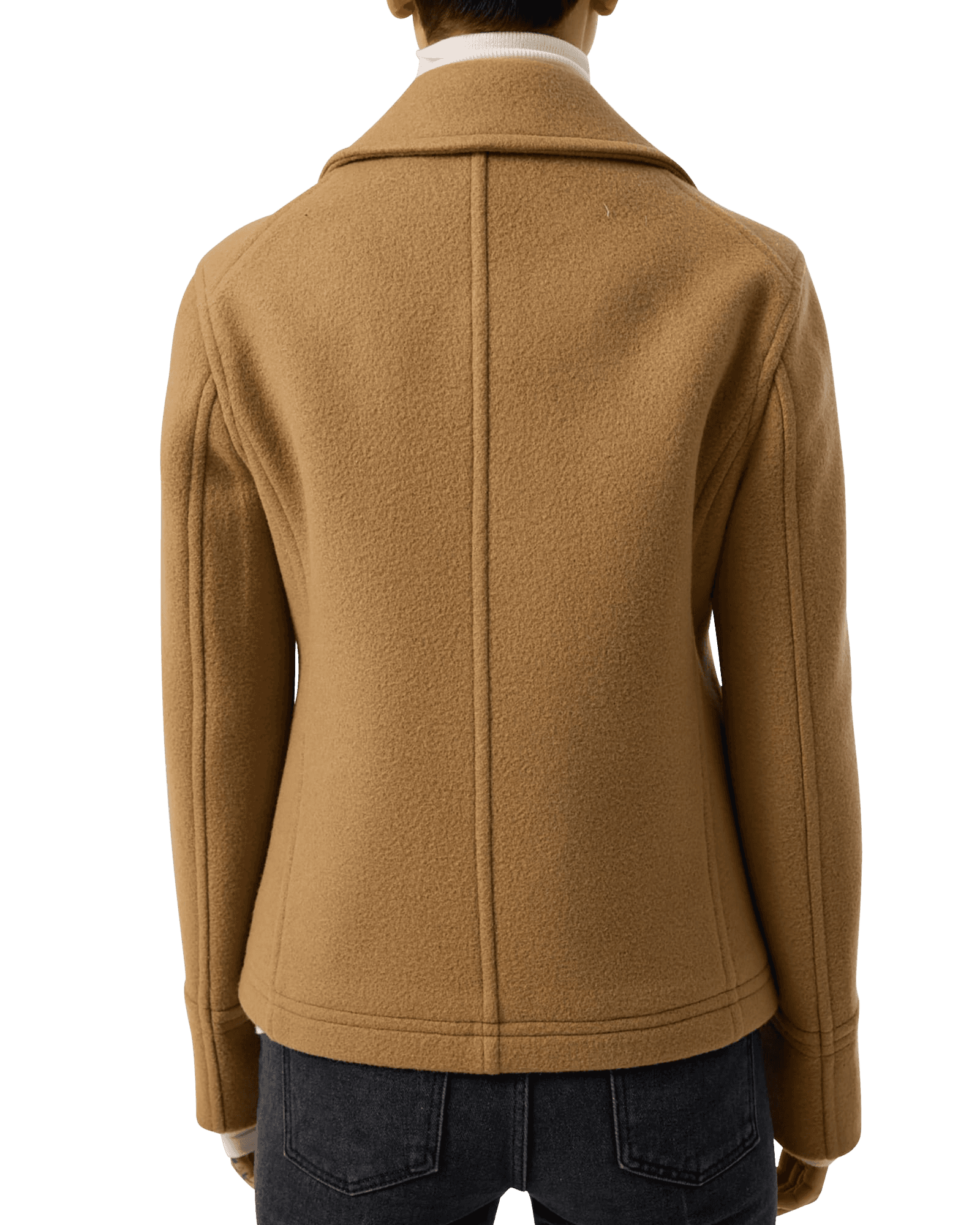 Classic Pea Coat (Beige) — vue 12
