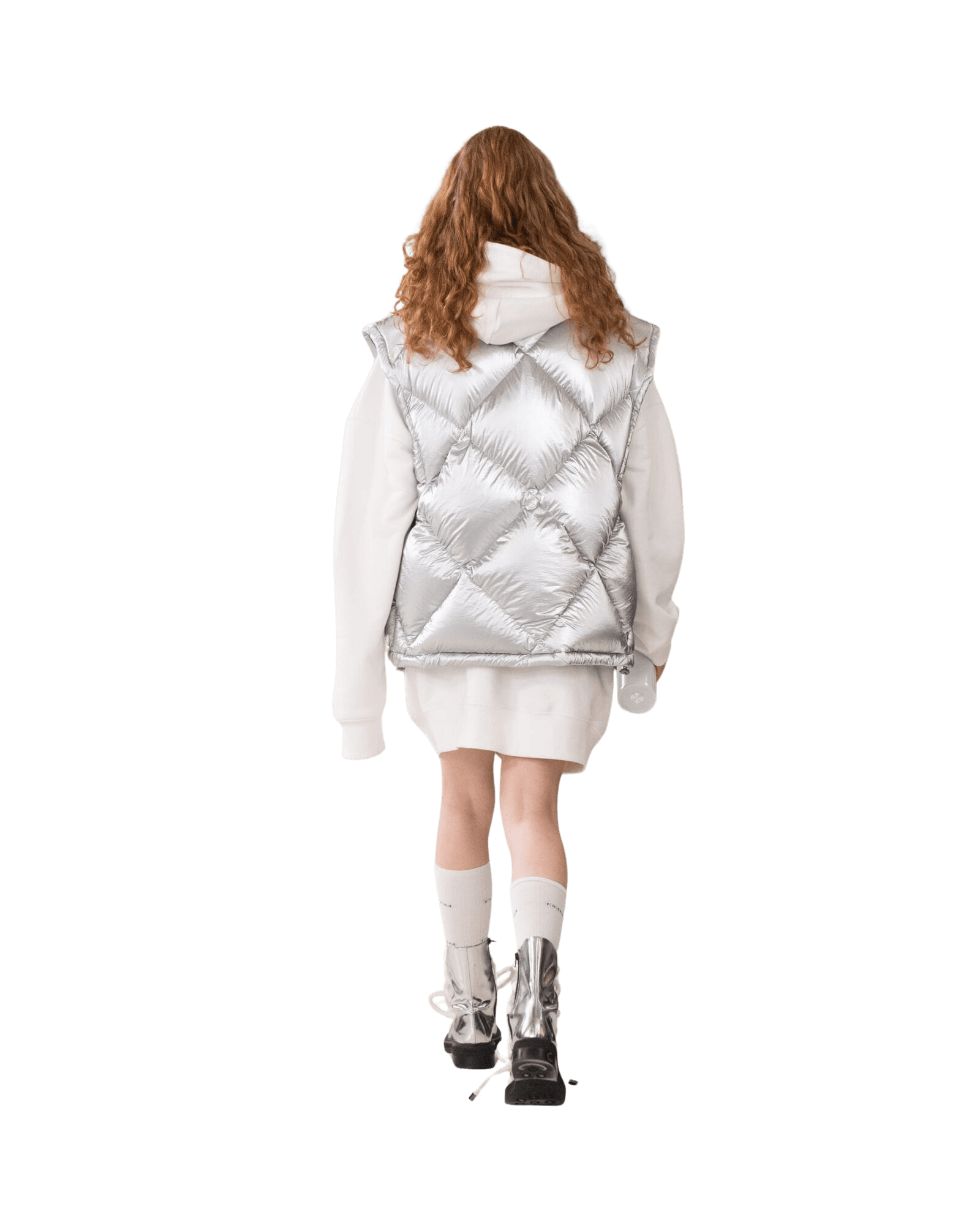 Heart Patch Oversized Hoodie (White) — vue 2