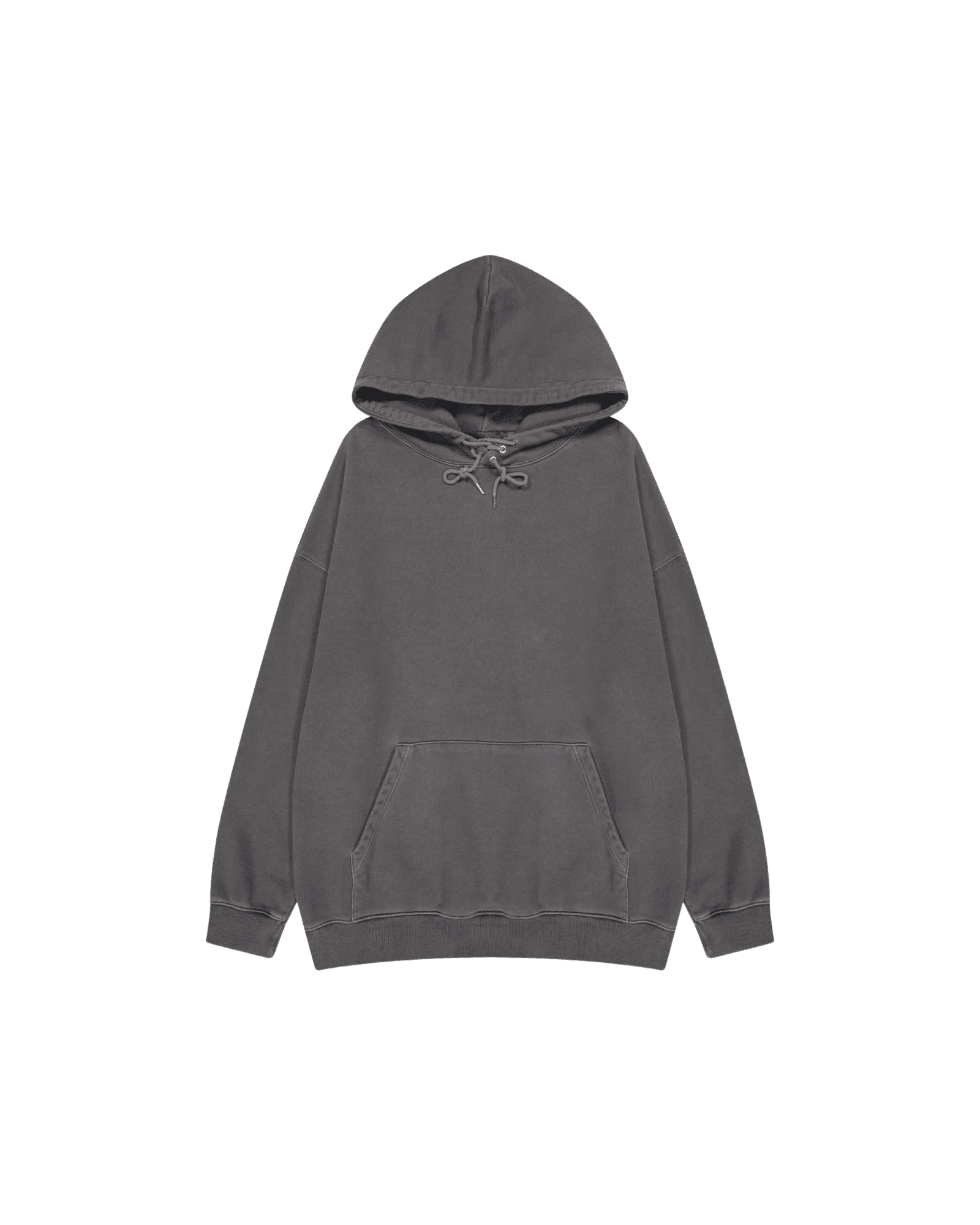 Upcycled Eyelet Hoodie (Grey) — vue 19