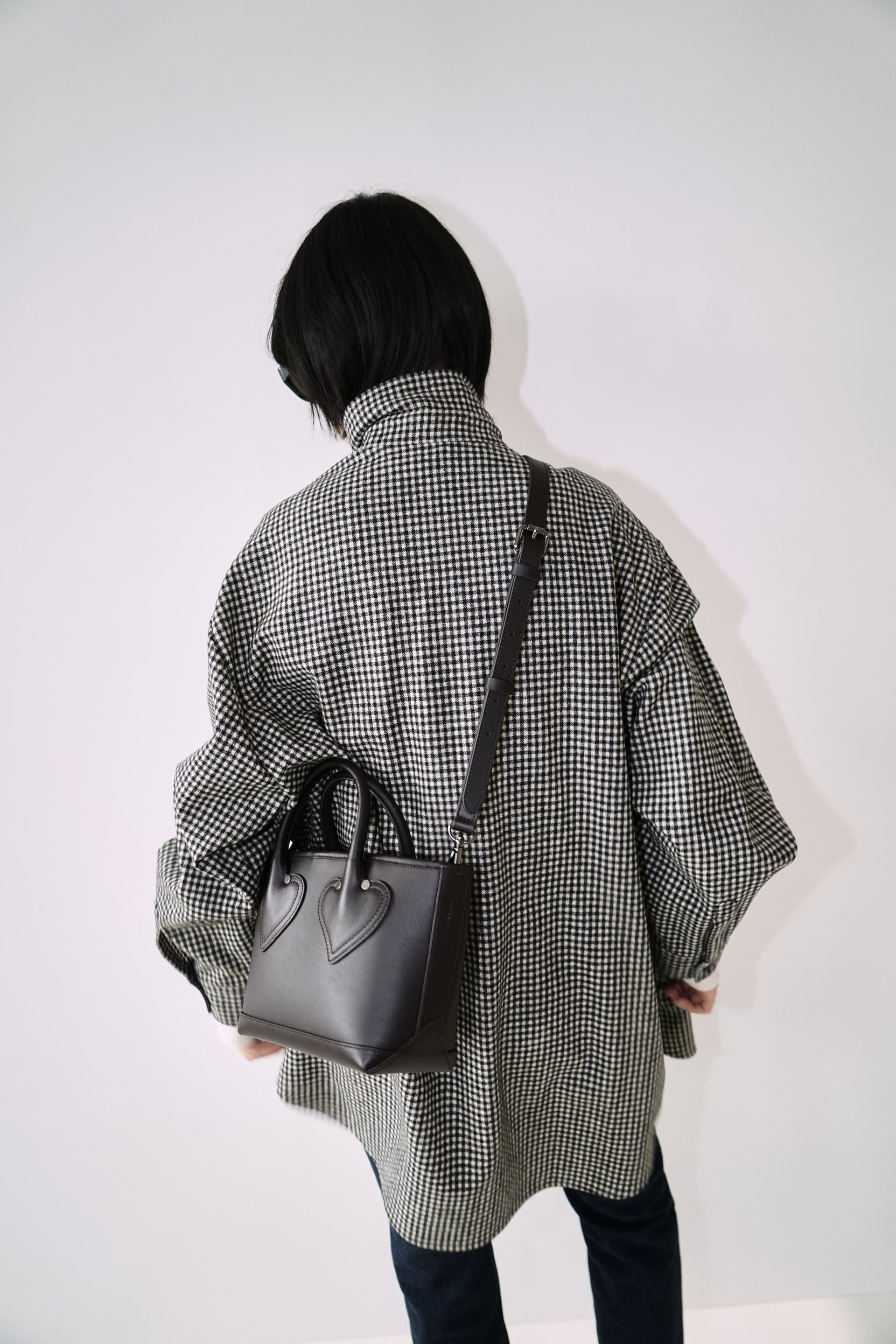 Checkered KIMHEKIM Label Shirt (Black) — vue 16