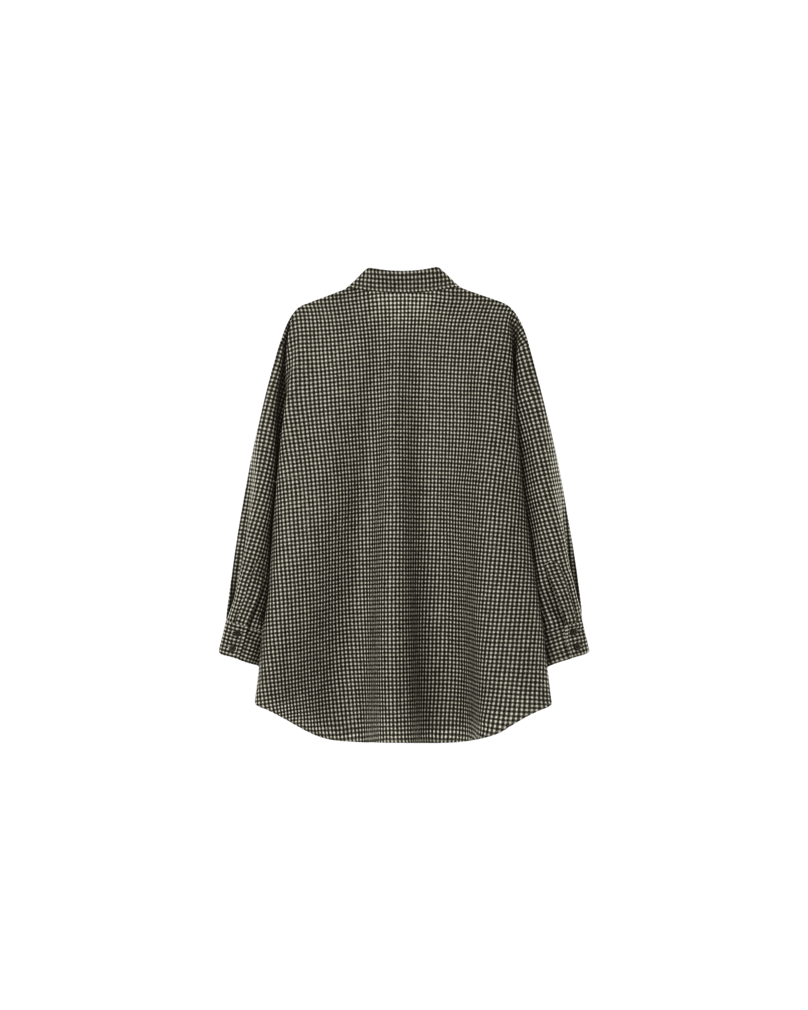 Checkered KIMHEKIM Label Shirt (Black) — vue 18