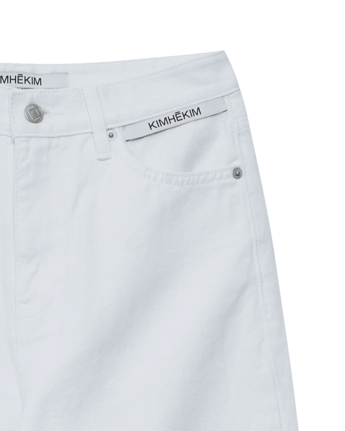 Label Wide Denim (White) — vue 8