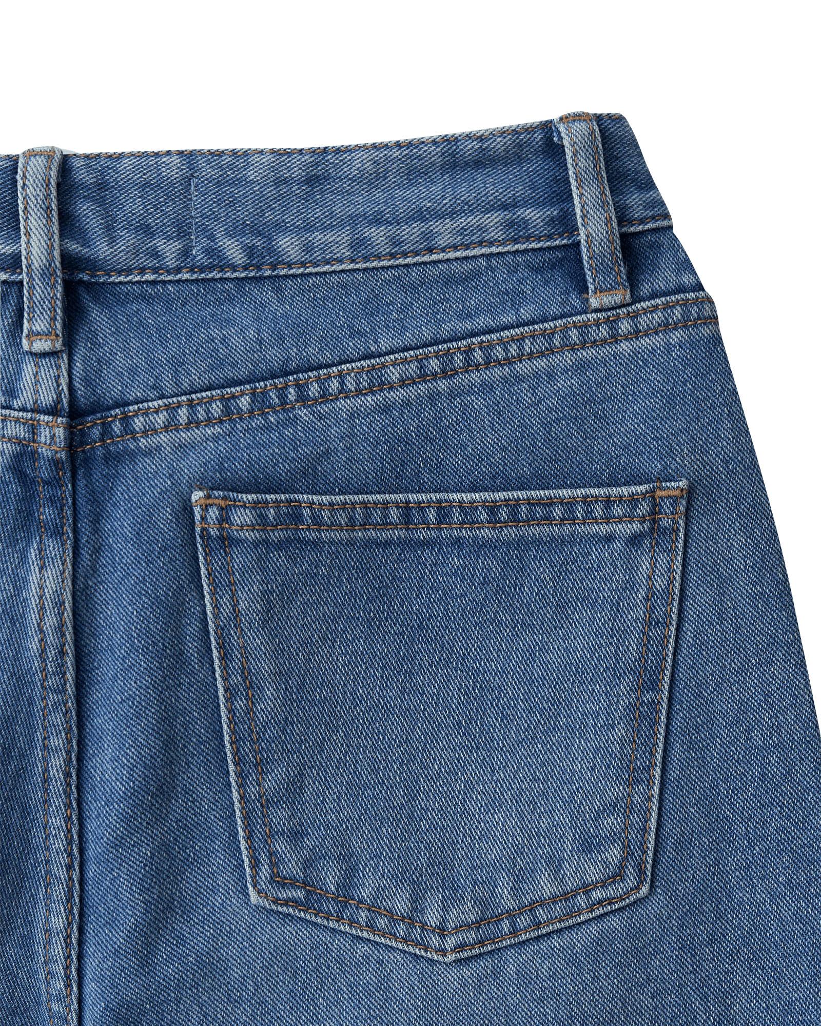 Pearl Trimmed Cropped Denim Pants (Sky Blue) — vue 10