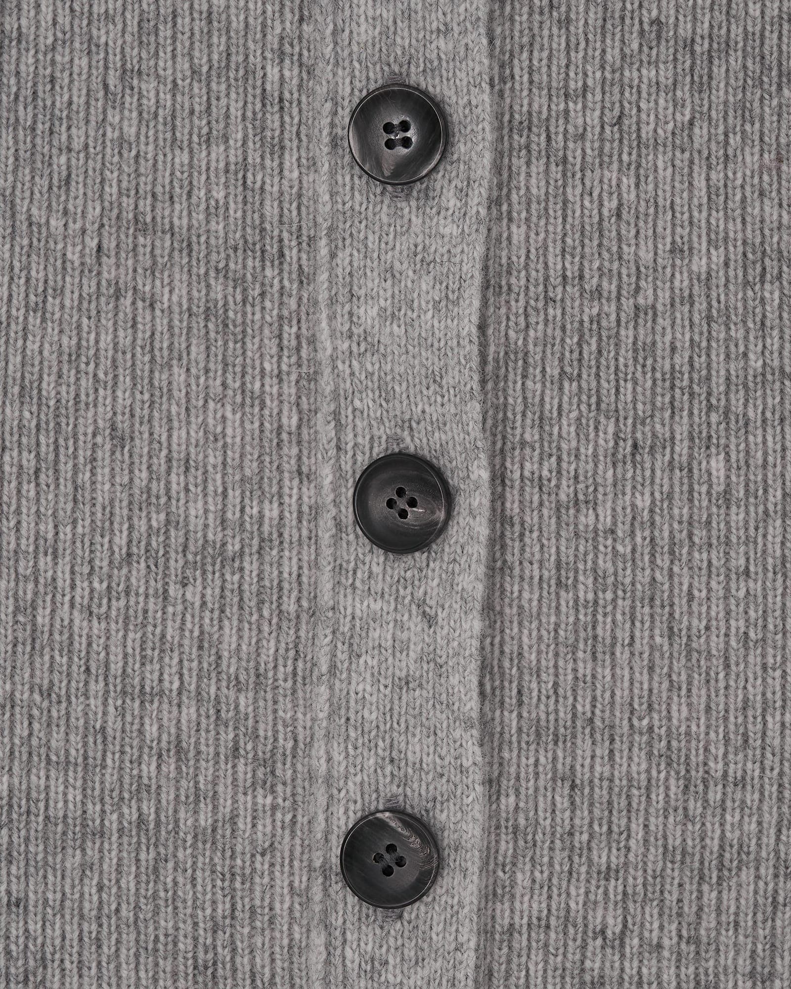 Detachable Chain Strap Wool Knitted Dress (Grey) — vue 8