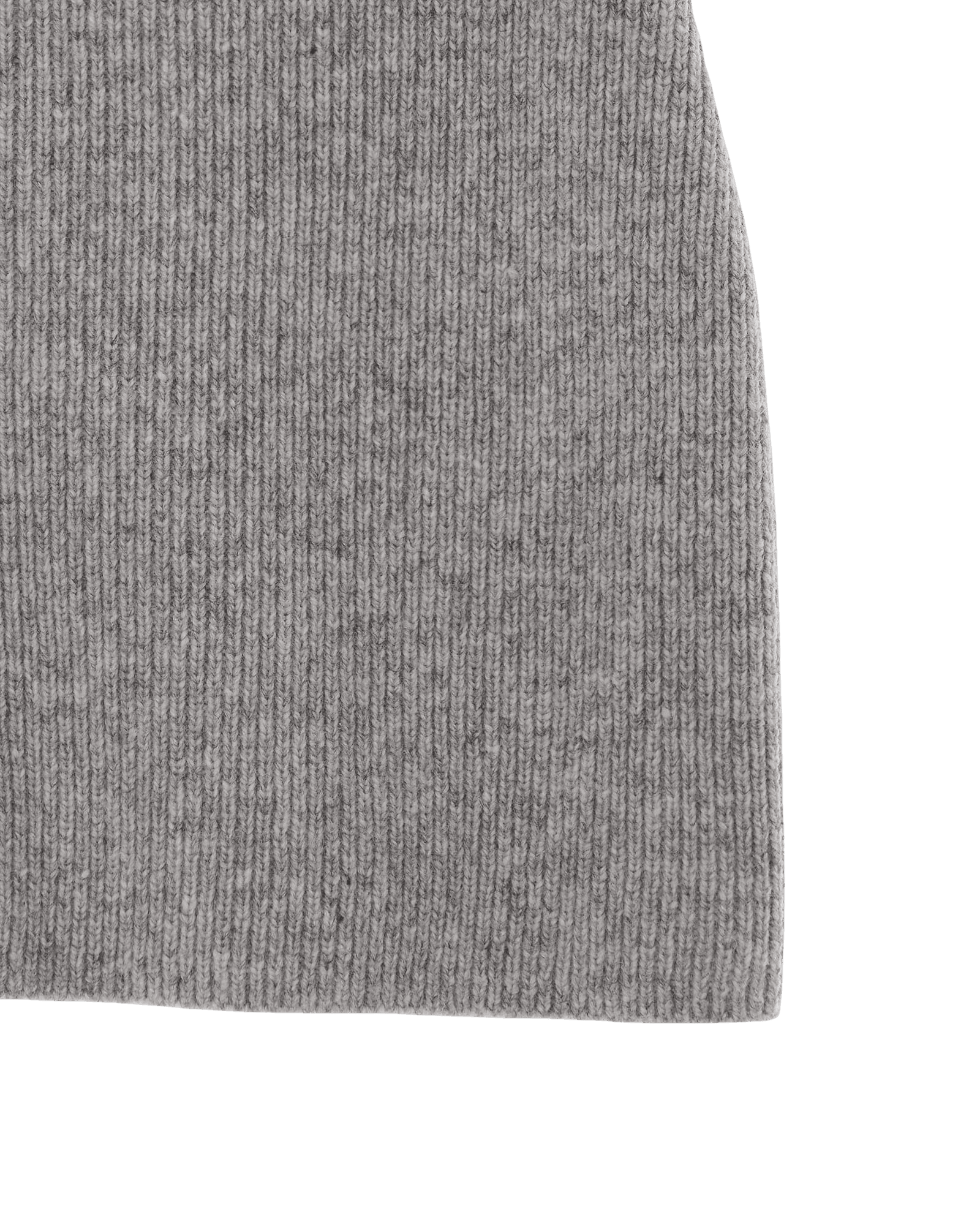 Detachable Chain Strap Wool Knitted Dress (Grey) — vue 10