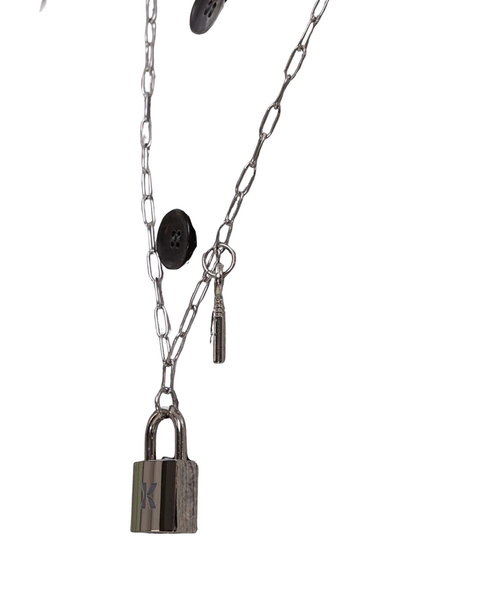Detachable Chain Strap Wool Knitted Top (Black) — vue 10