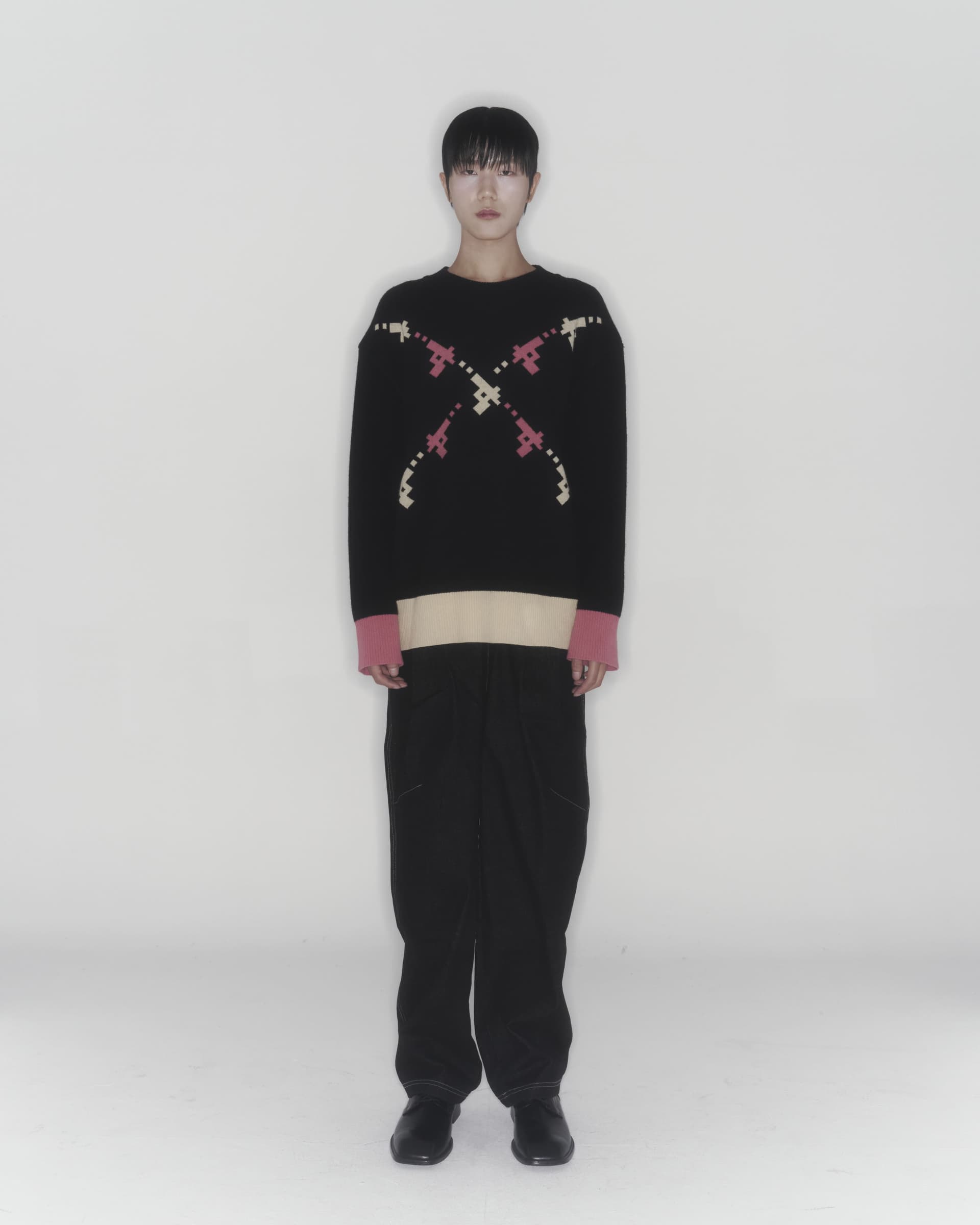 Gun Knit Sweater (Black) — vue 4