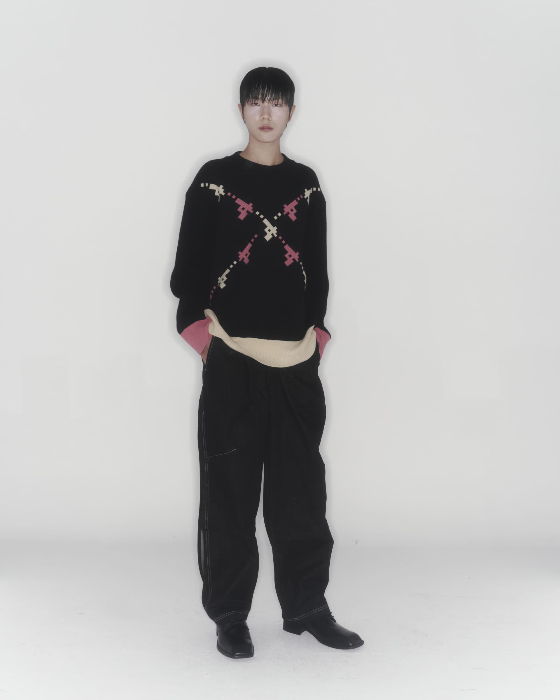 Gun Knit Sweater (Black) — vue 8