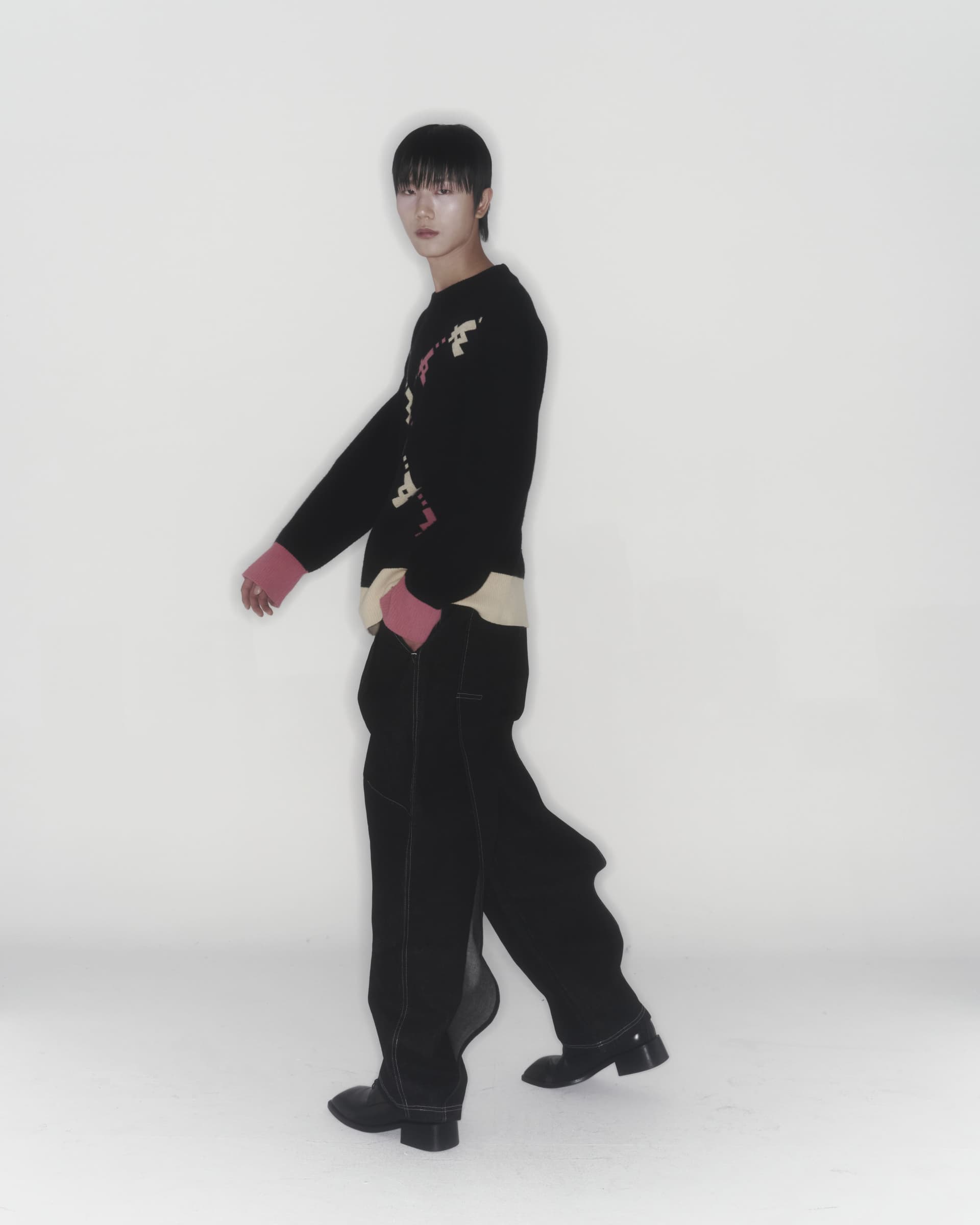 Gun Knit Sweater (Black) — vue 9