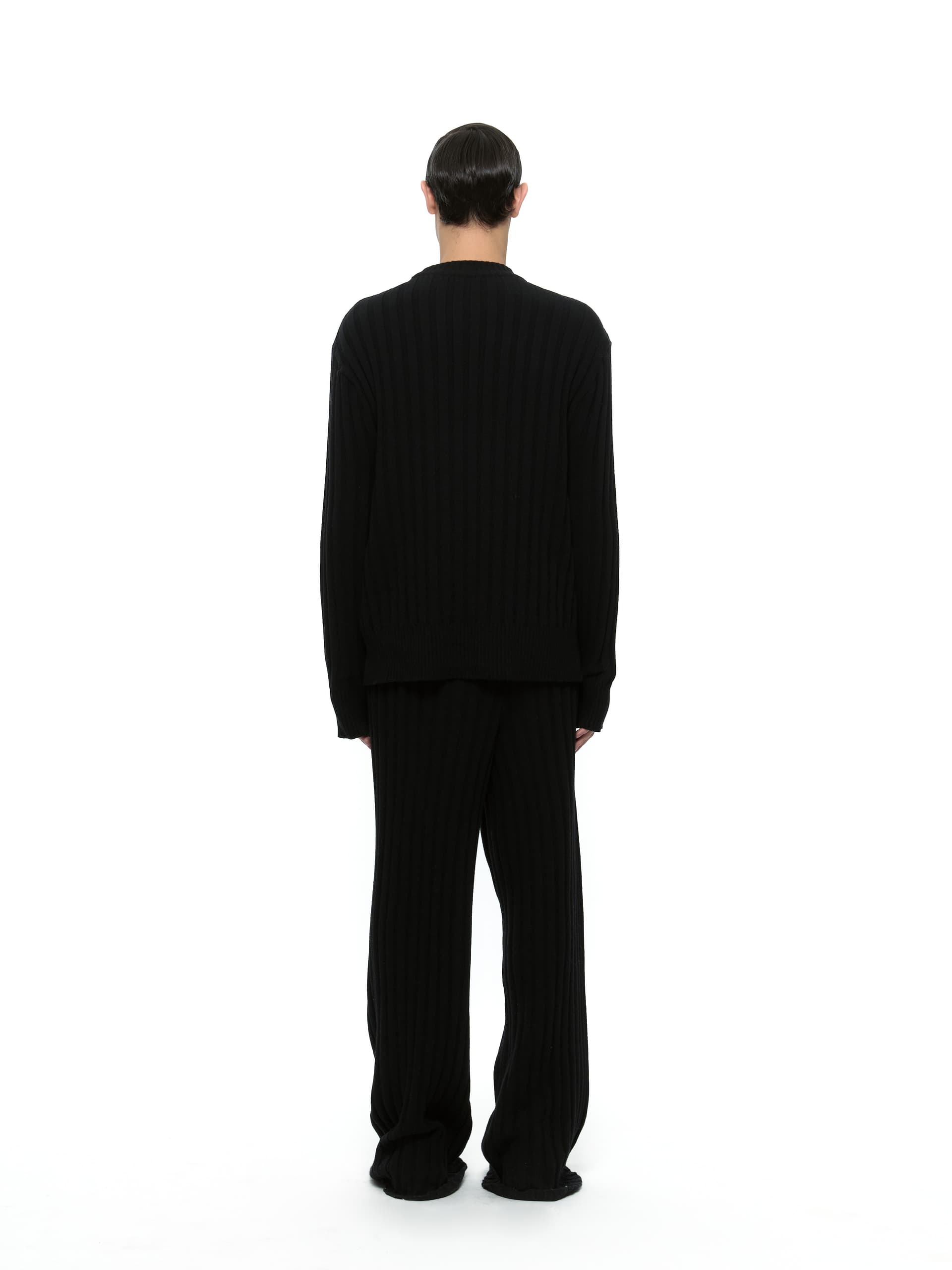 Merino Wool Sweater (Black) — vue 4