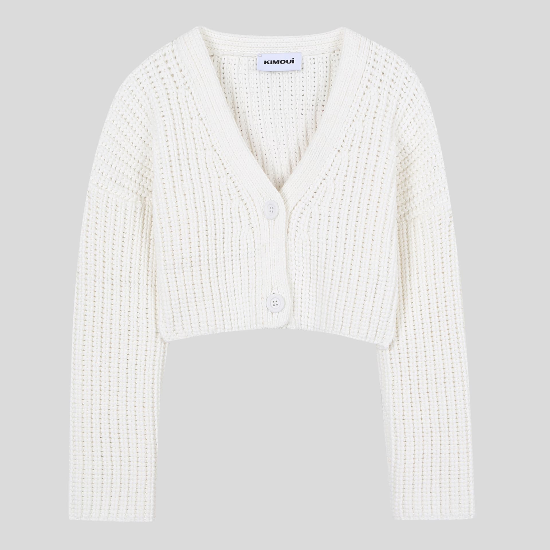 Heart Crop Cardigan (Red) — vue 4