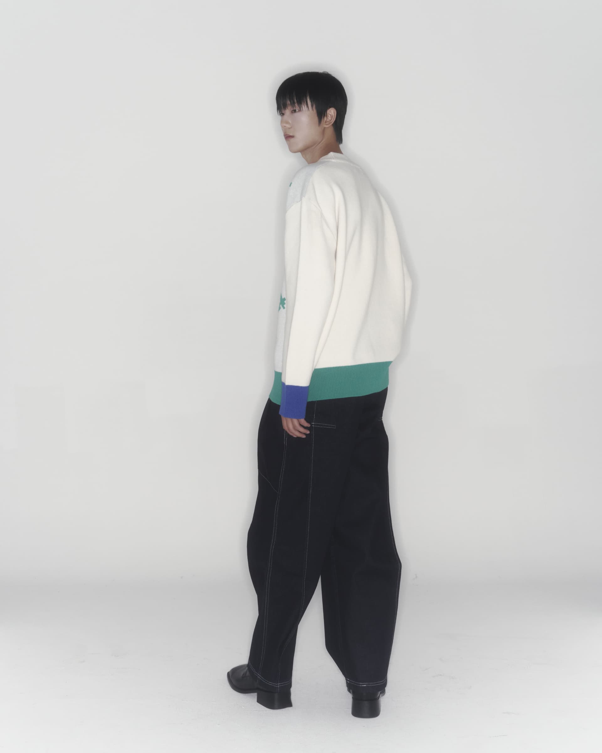 Gun Knit Sweater (Ivory) — vue 11