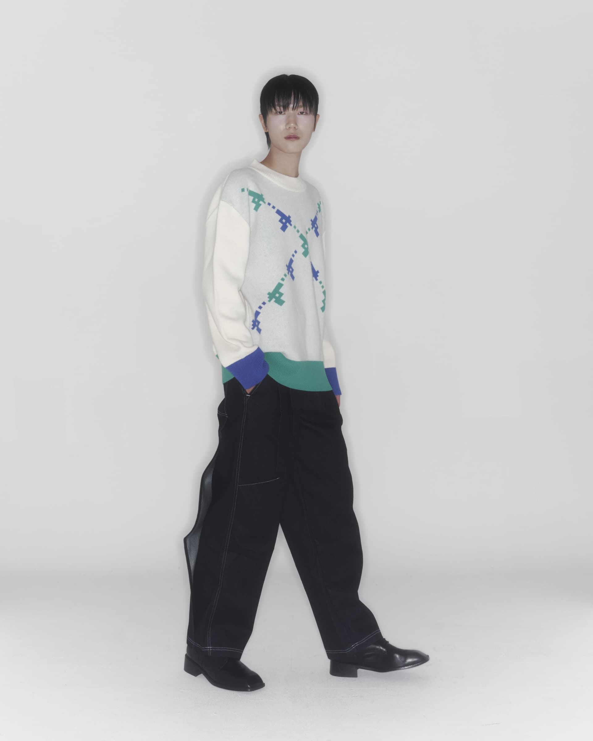 Gun Knit Sweater (Ivory) — vue 13
