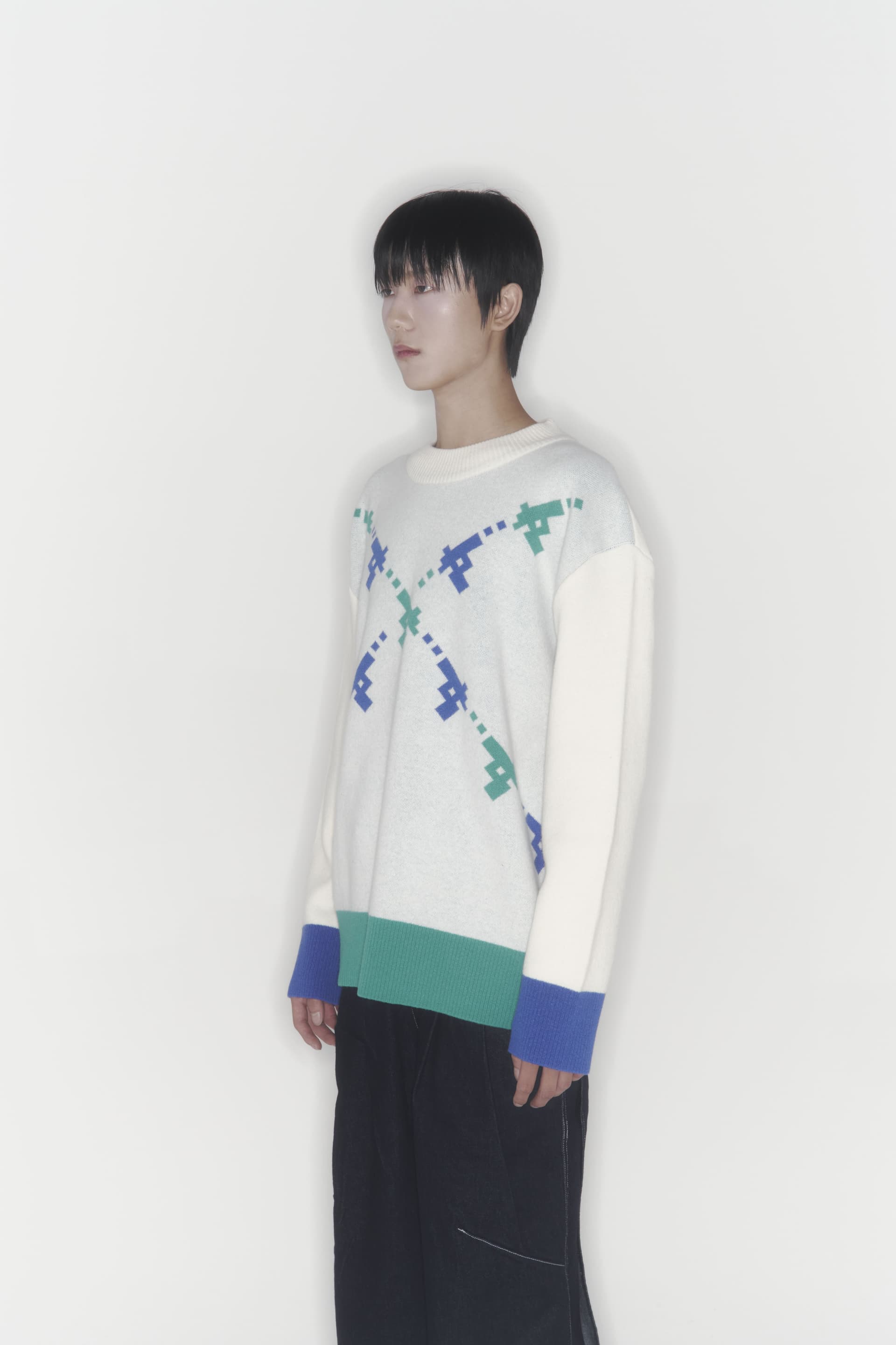 Gun Knit Sweater (Ivory) — vue 14
