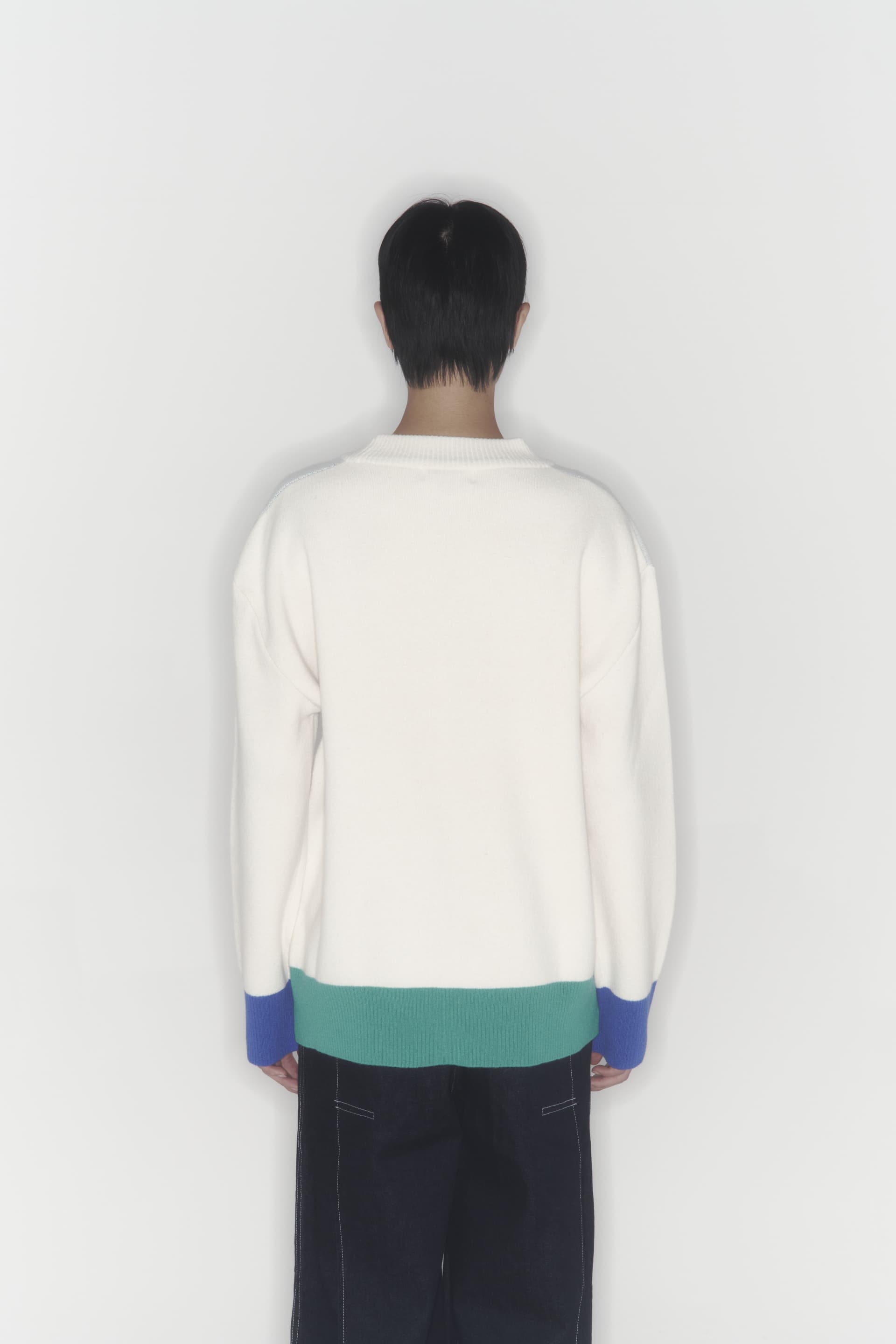 Gun Knit Sweater (Ivory) — vue 16