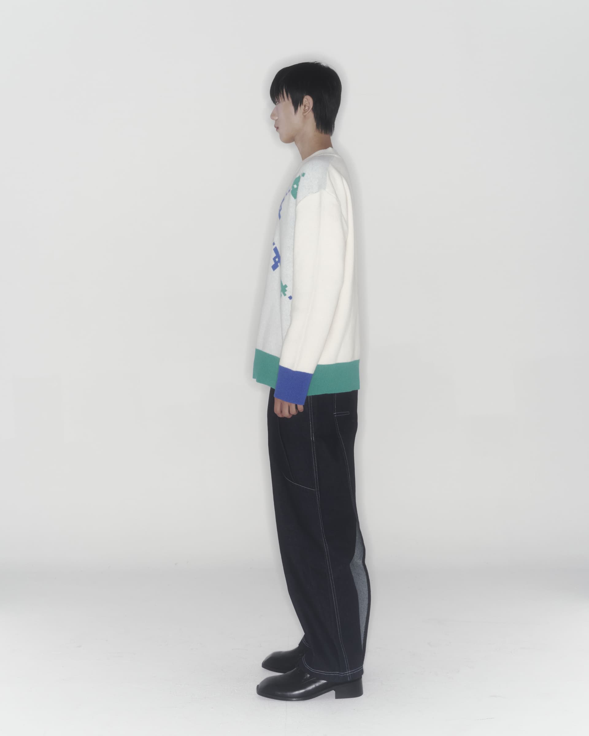 Gun Knit Sweater (Ivory) — vue 6