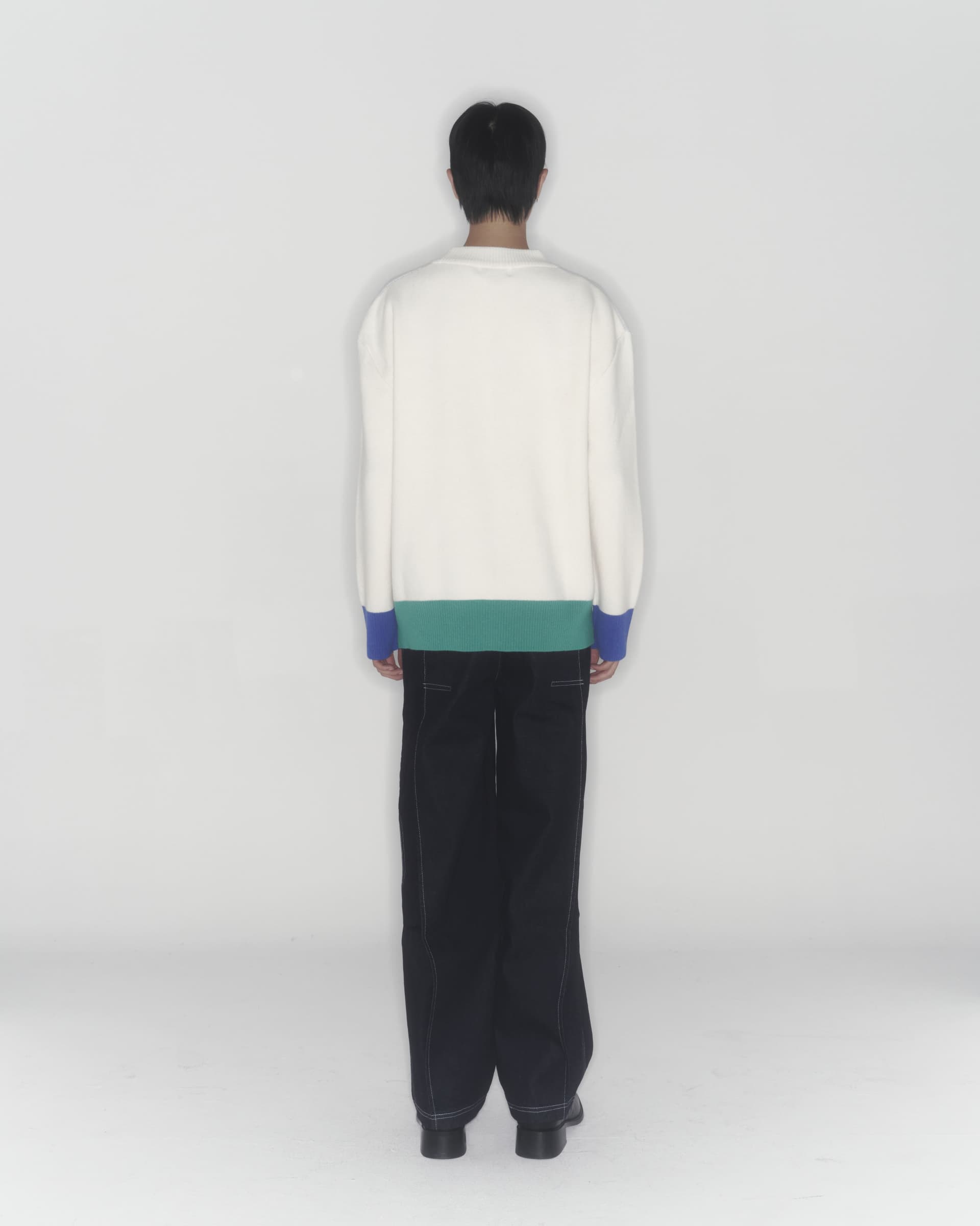 Gun Knit Sweater (Ivory) — vue 7