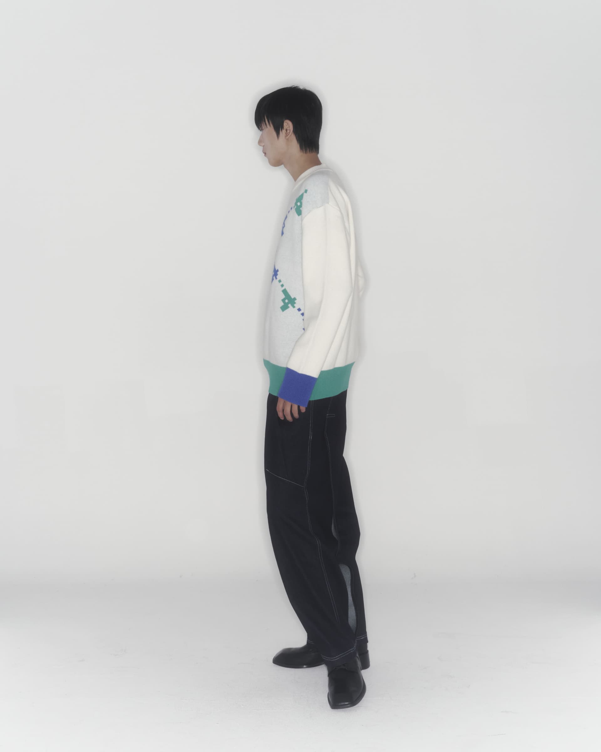 Gun Knit Sweater (Ivory) — vue 10