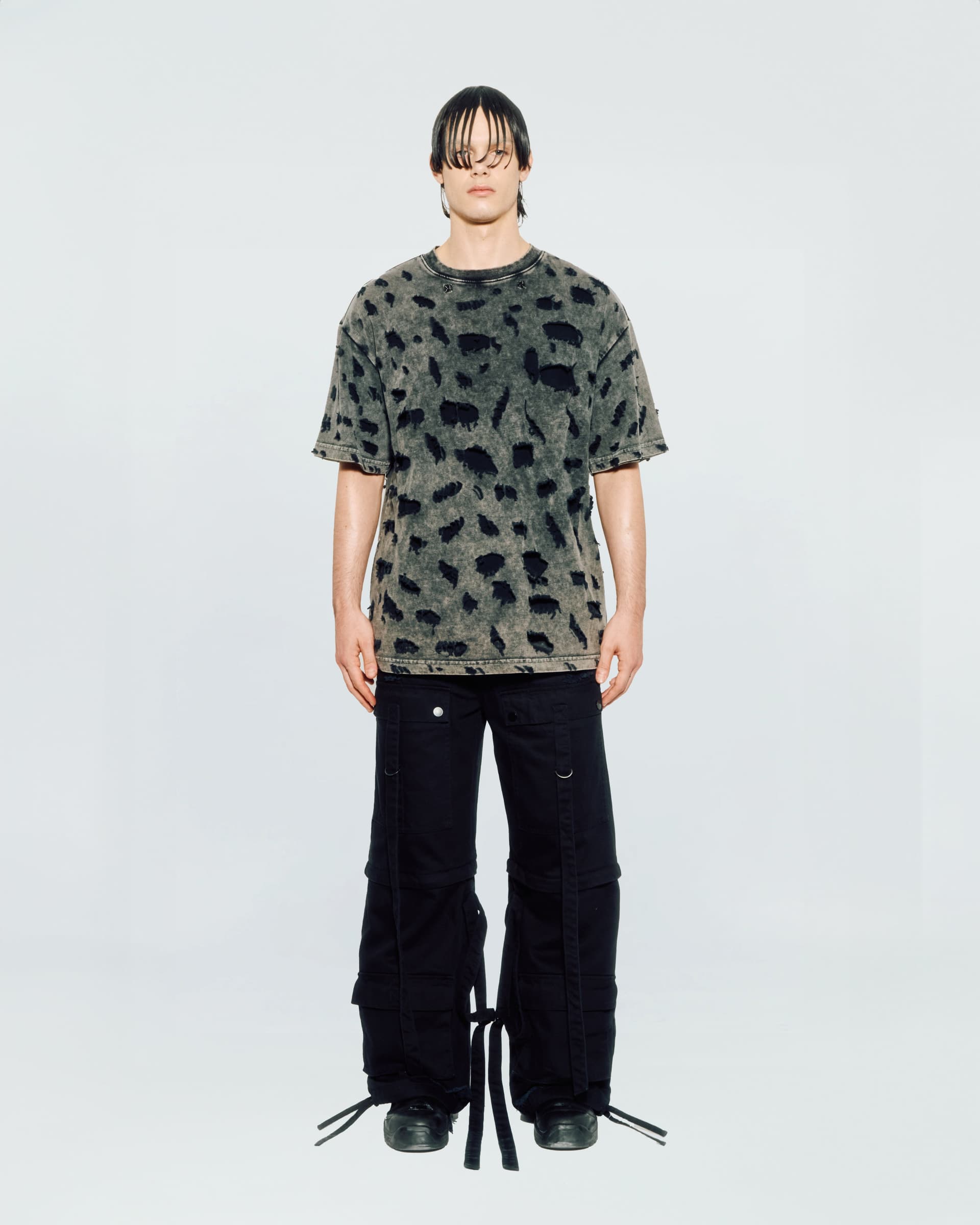 Distressed Layered T-Shirt — vue 3