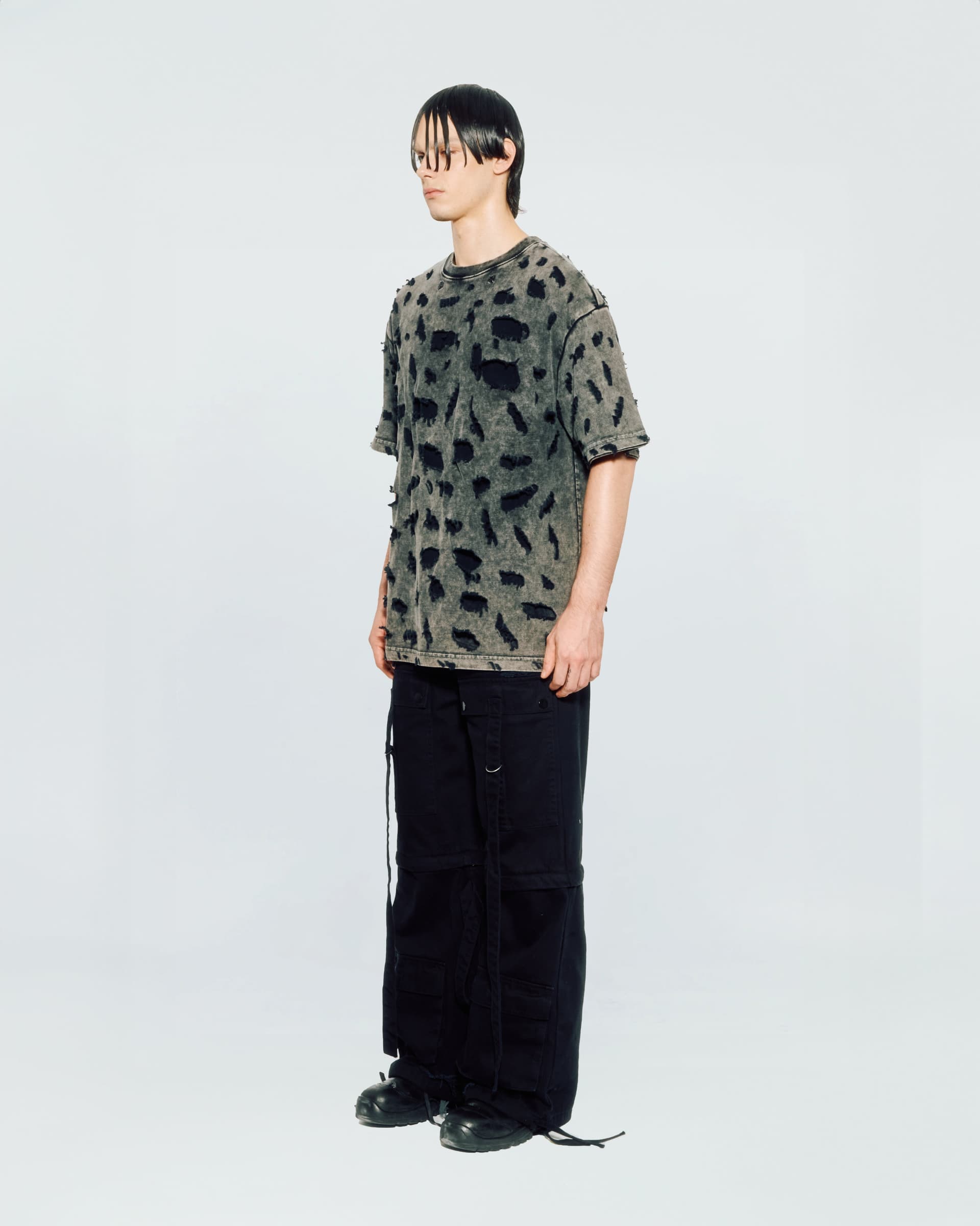 Distressed Layered T-Shirt — vue 4