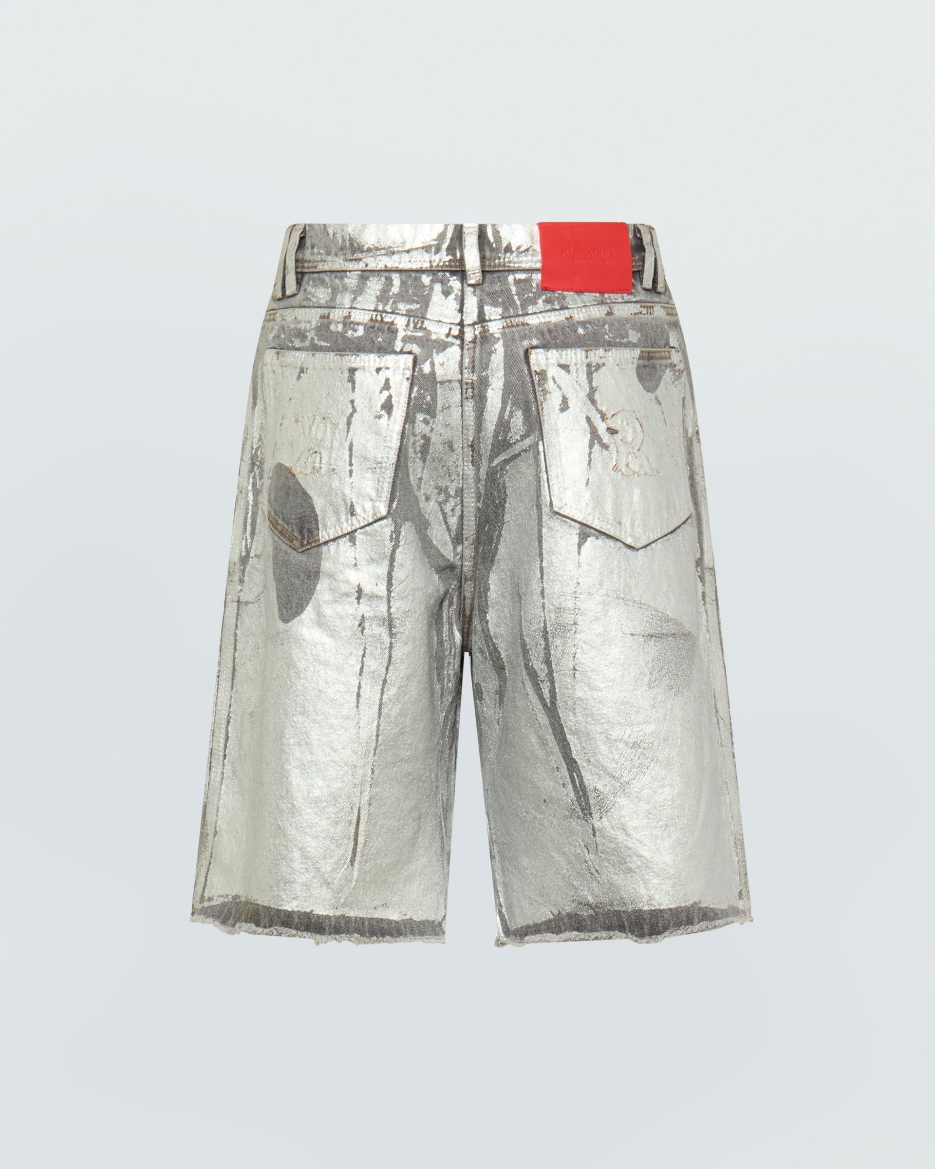Silver Wash Denim Shorts — vue 2