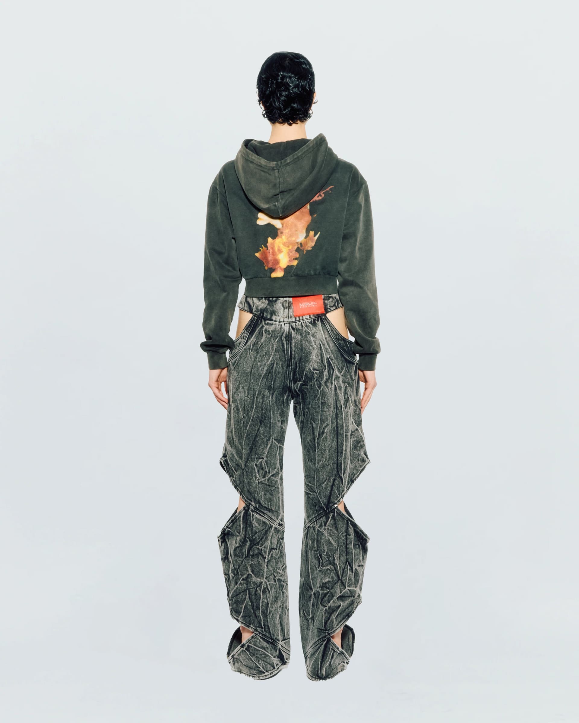 Cut-Out Denim Pants — vue 5