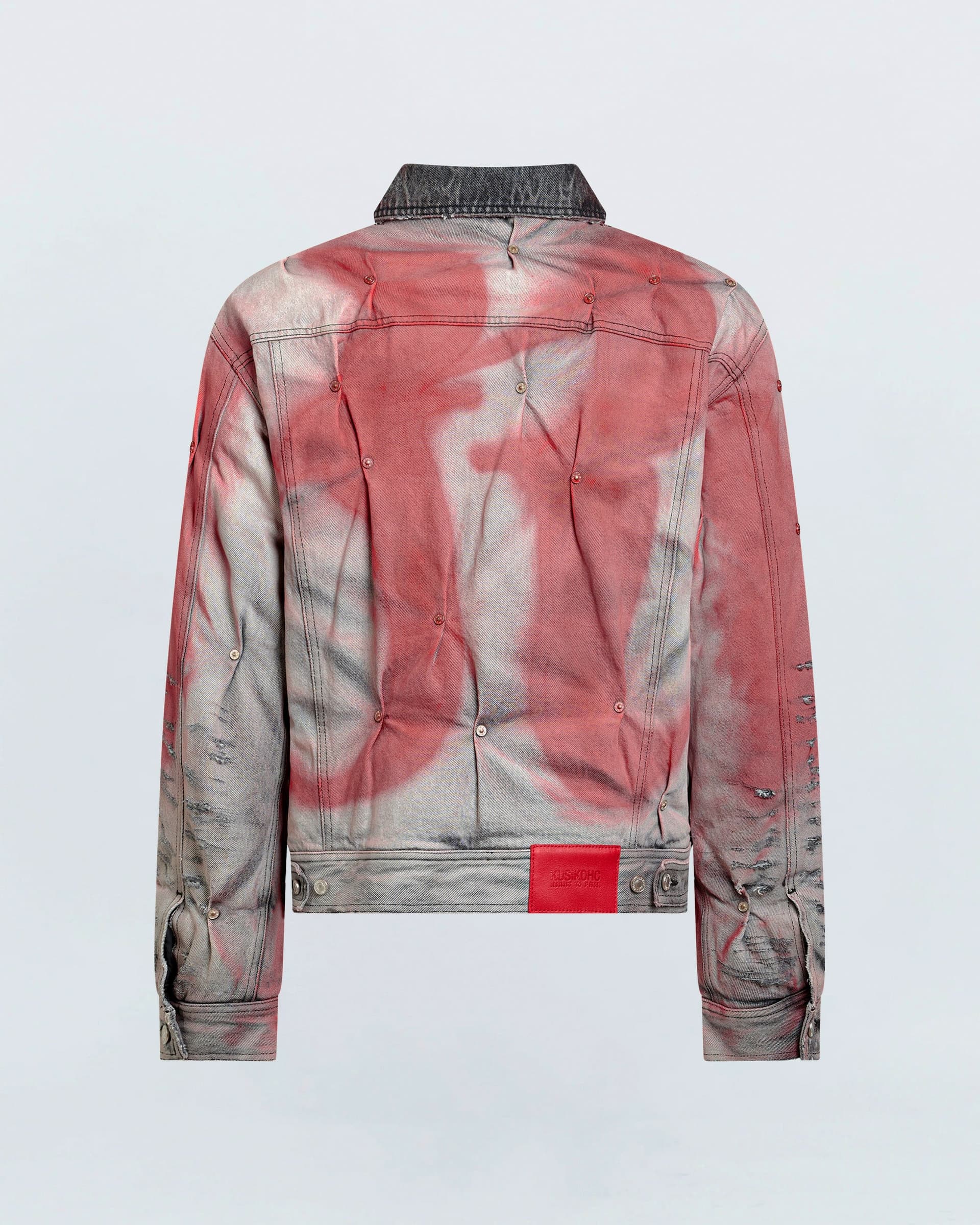 Padded Multi Rivet Denim Jacket — vue 2