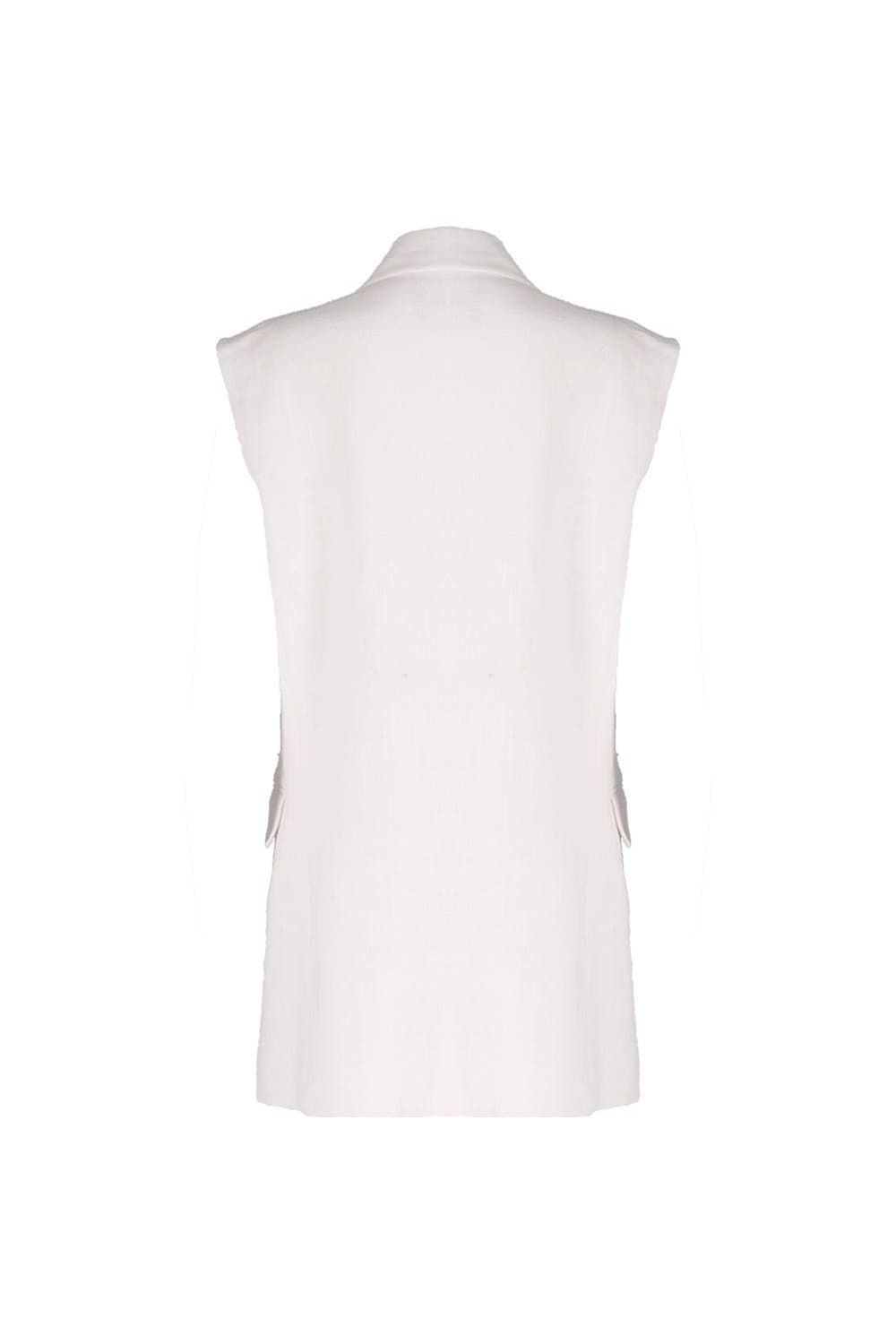 26SS White Slit Double-Breasted Vest — vue 10