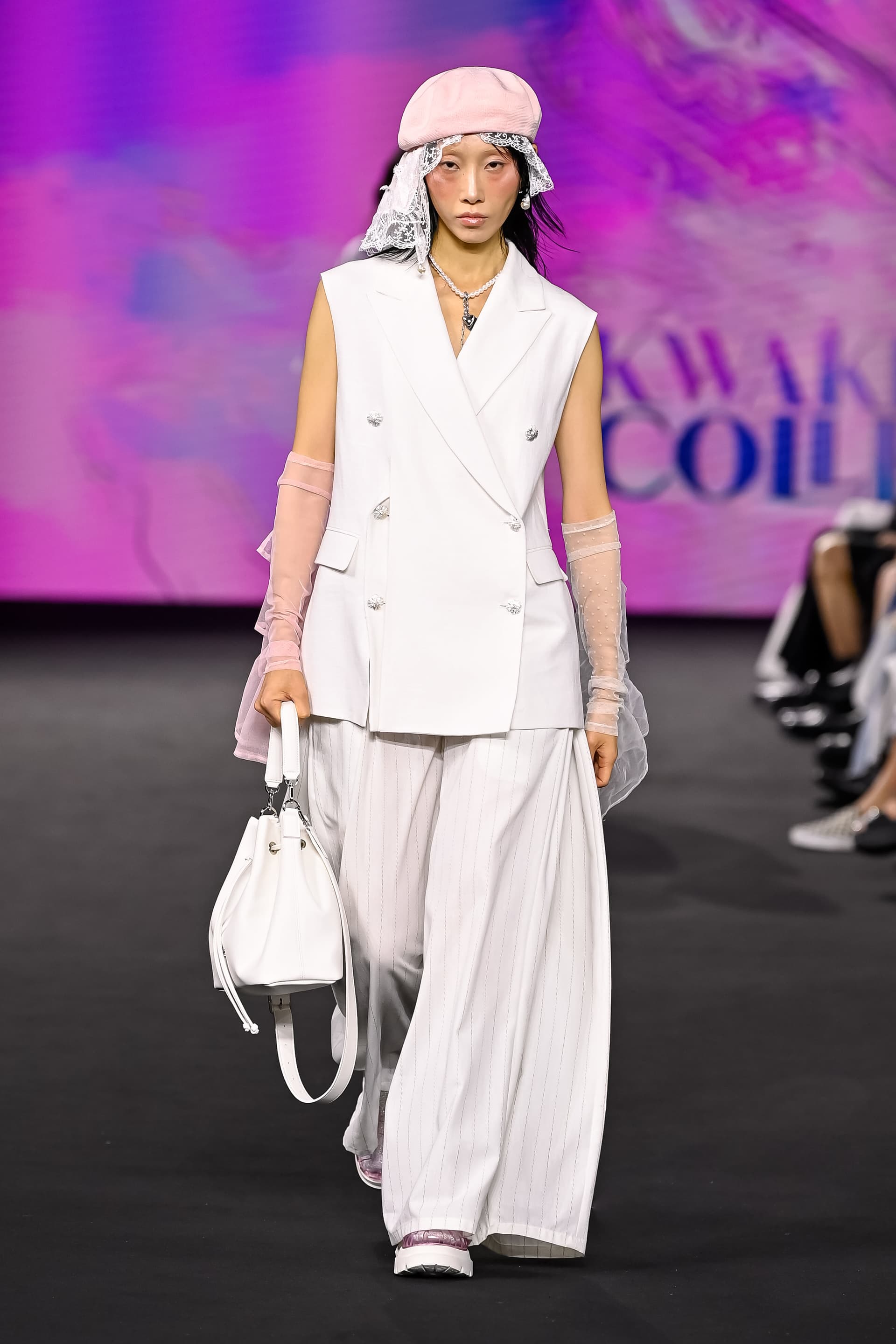26SS White Slit Double-Breasted Vest — vue 1