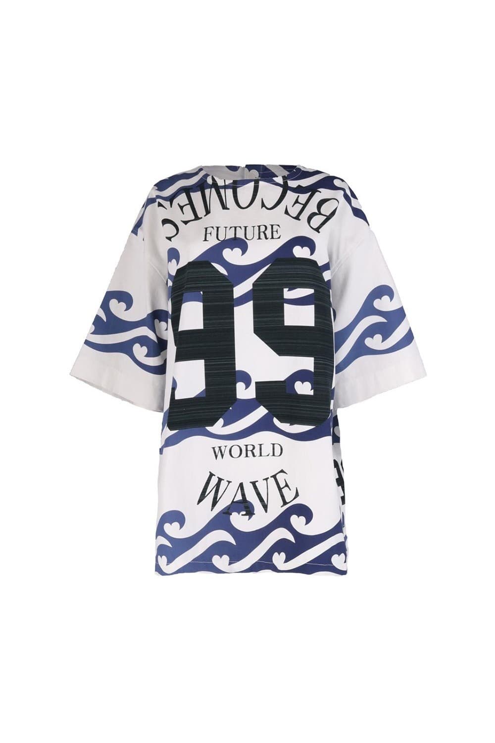 26SS Blue Heart Wave 99 Printing Shirt — vue 8