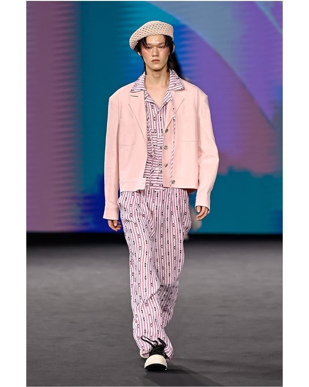 26SS Indie Pink Tailored Collars Crop Jacket — vue 2