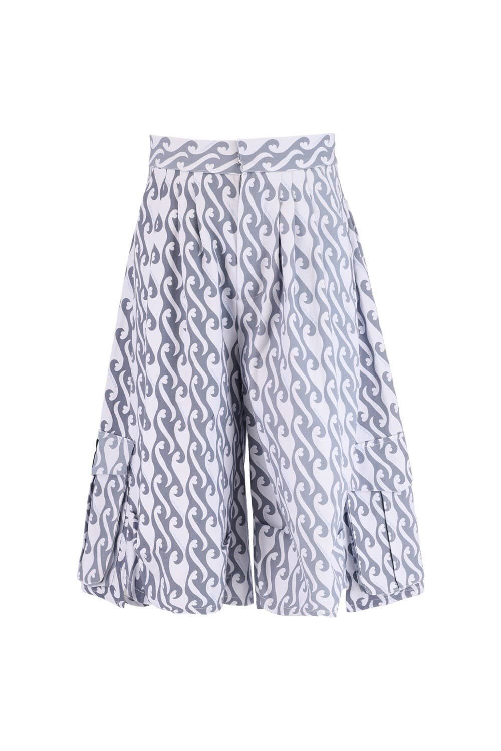 26SS Blue Heart Wave Printing Crop Pants — vue 6