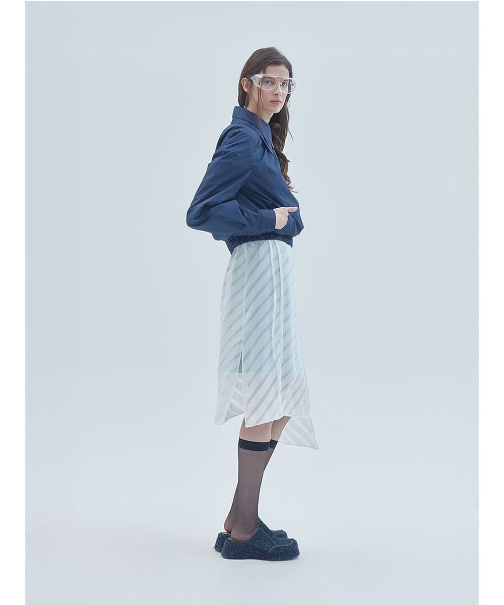 Double Collar Blouson Navy — vue 4