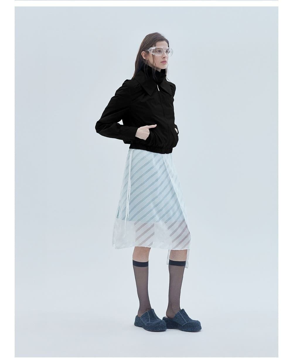 Double Collar Blouson Black — vue 6